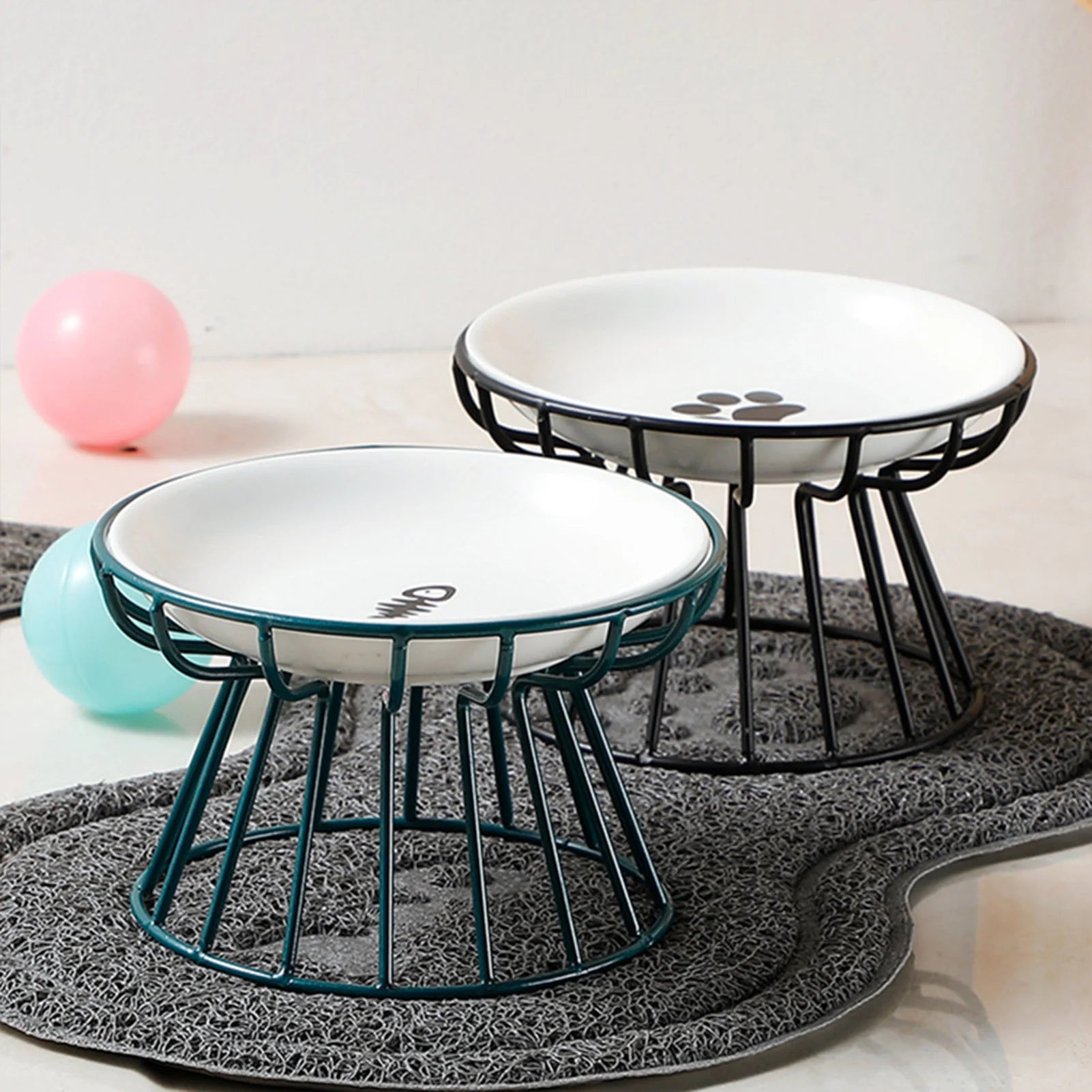 Nordspur | Felidish Raised Ceramic Pet Feeding Bowl