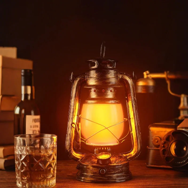 Nordspur | Flambourne Vintage-Style Rechargeable Flame-Effect Lantern