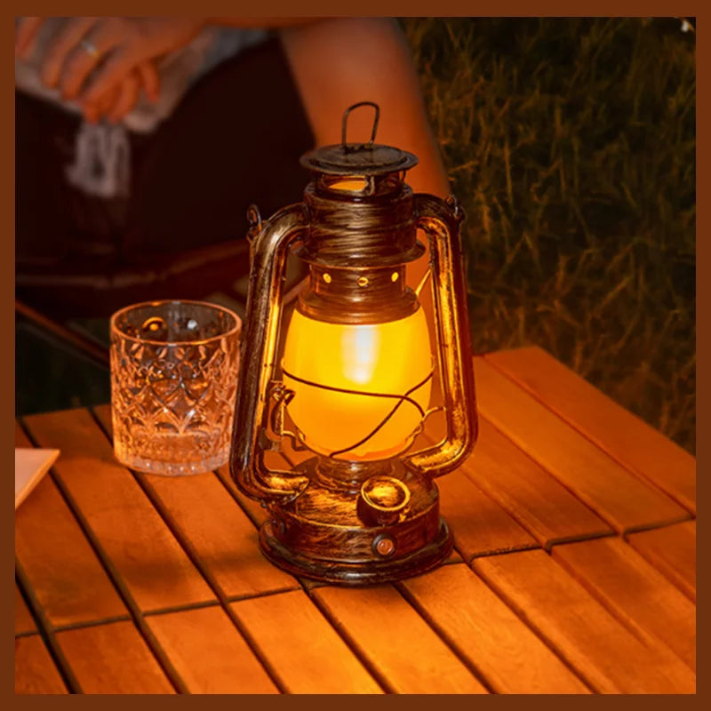 Nordspur | Flambourne Vintage-Style Rechargeable Flame-Effect Lantern