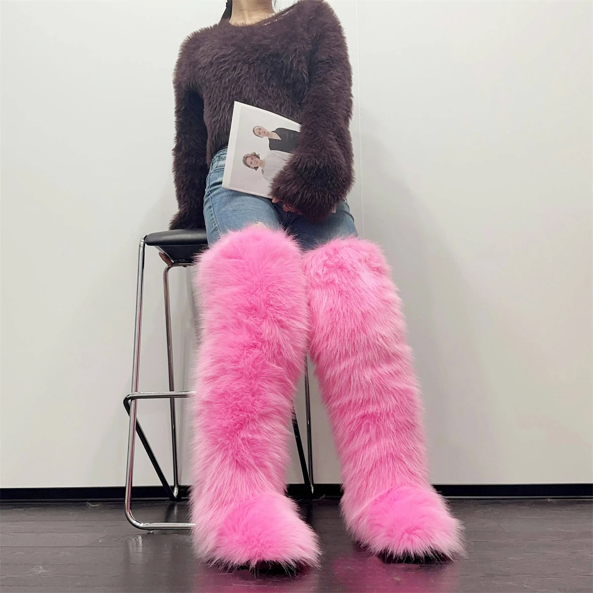 Nordspur | Flarielle Over The Knee Fur Boots
