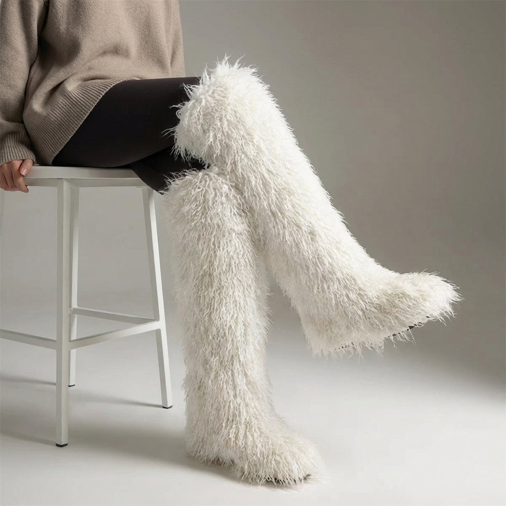 Nordspur | Flarielle Over The Knee Fur Boots