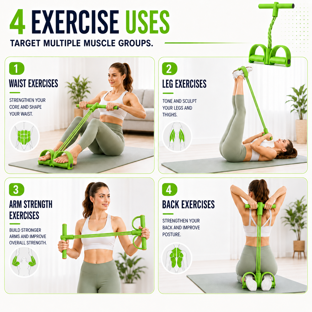 Nordspur | FlexStride Four Tube Pedal Resistance Trainer