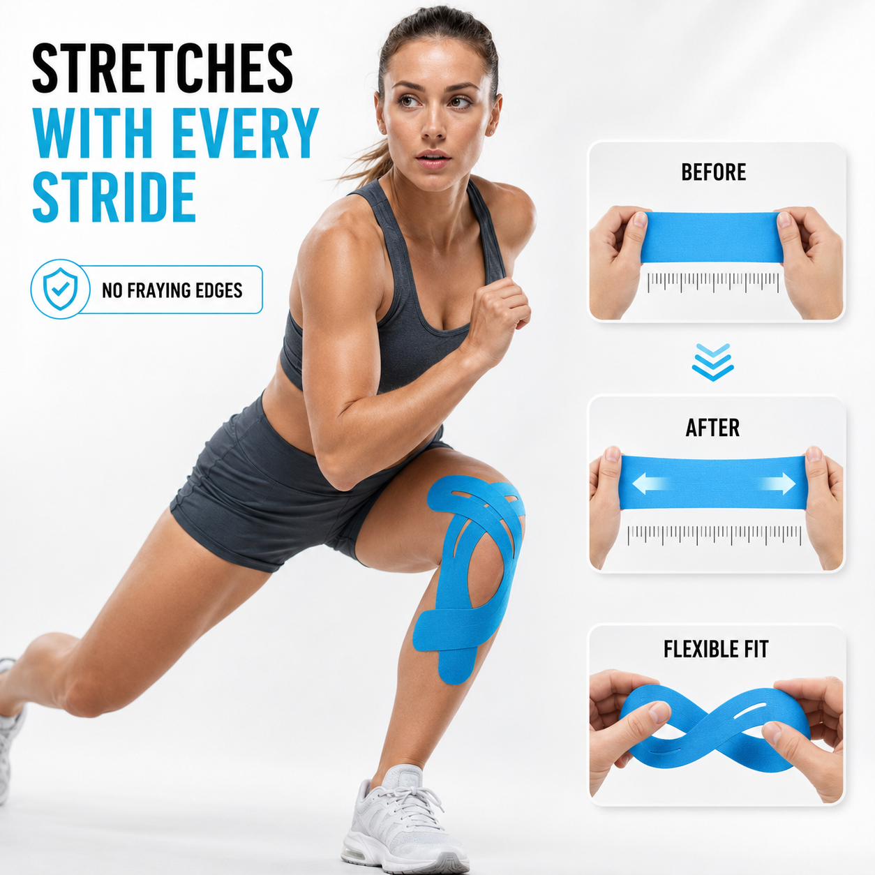 Nordspur | Flexitape Elastic Breathable Kinesiology Knee Tape