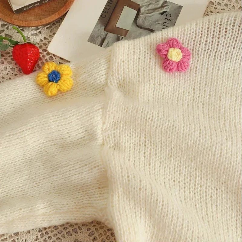 Nordspur | Florelle Cropped V Neck Cardigan