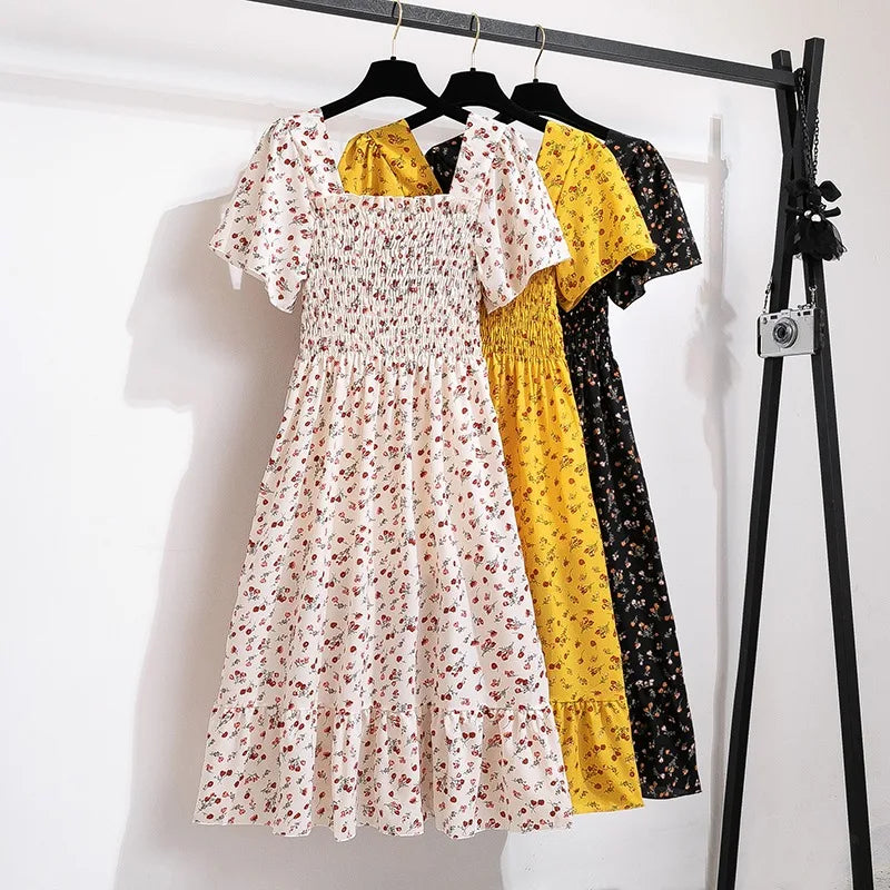 Nordspur | Florette Floral Print Pleated Midi Dress