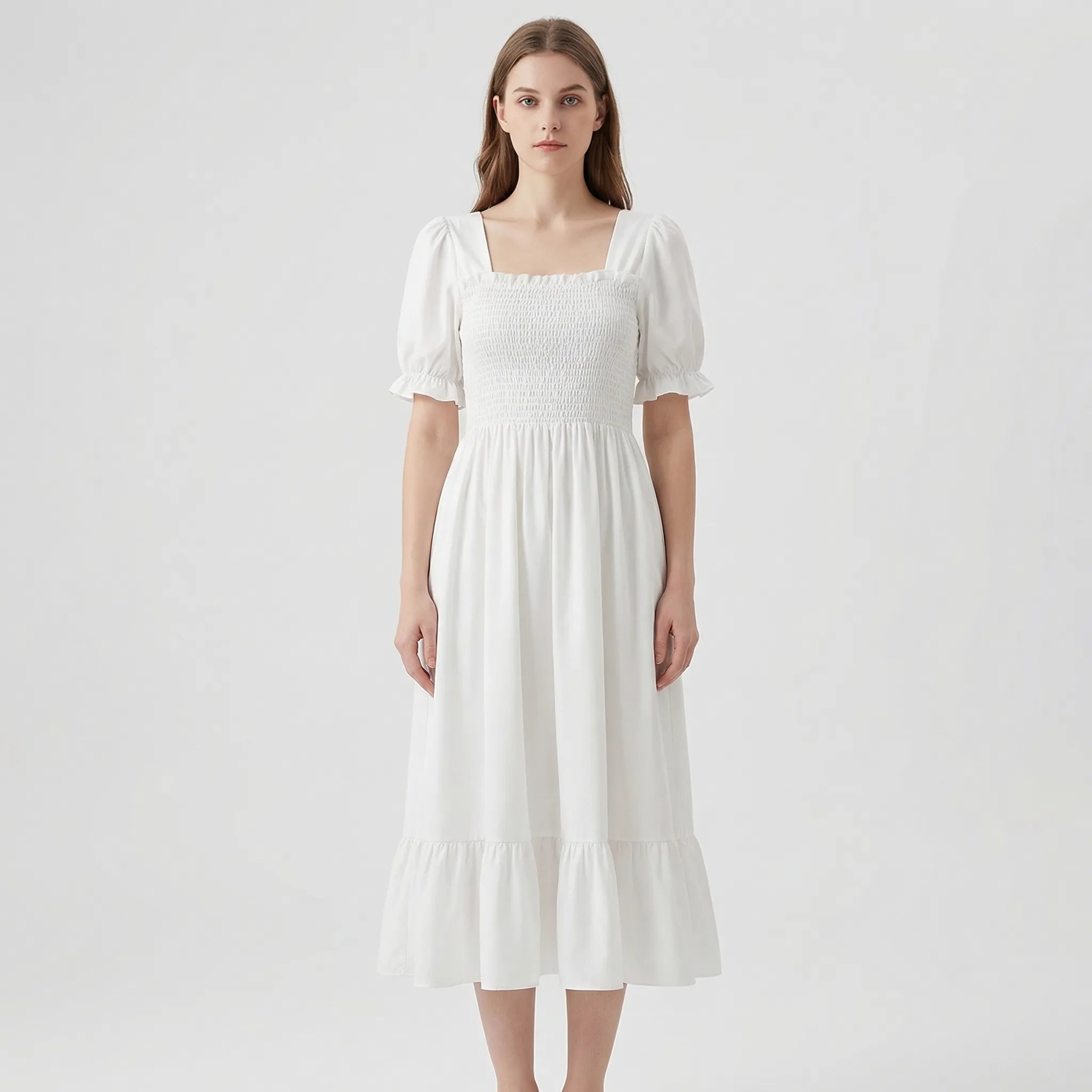 Nordspur | Florielle Floral Print Pleated Midi Dress