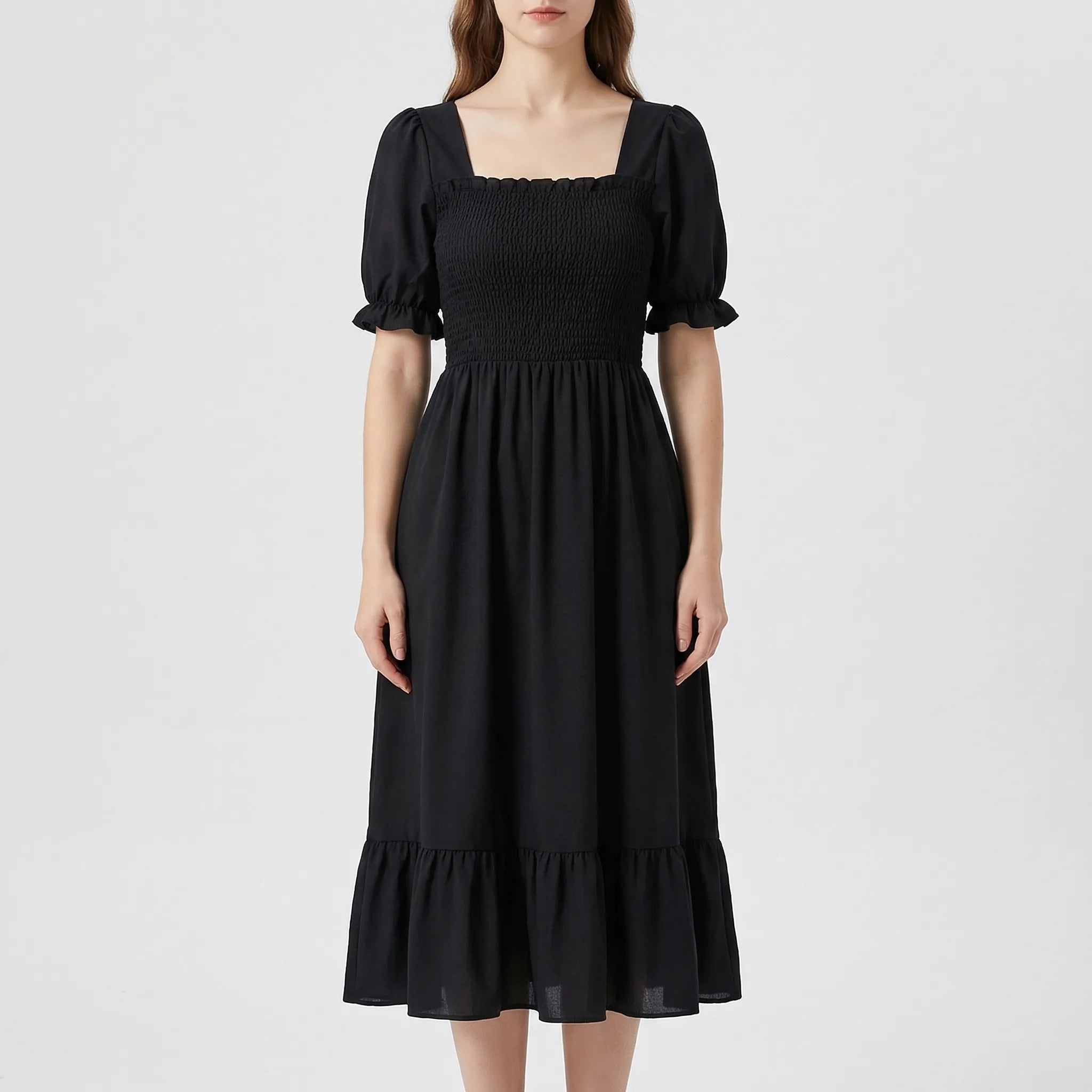 Nordspur | Florielle Floral Print Pleated Midi Dress