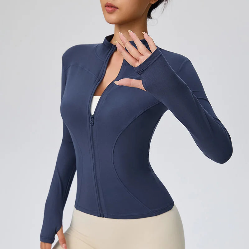 Nordspur | Fluxara Long-Sleeve Fitted Athletic Zip Jacket