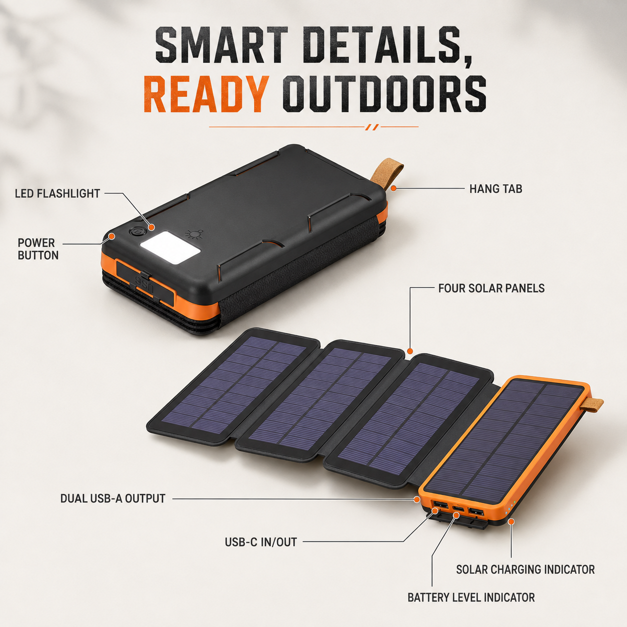 Nordspur | Foldable Solar Panel Power Bank