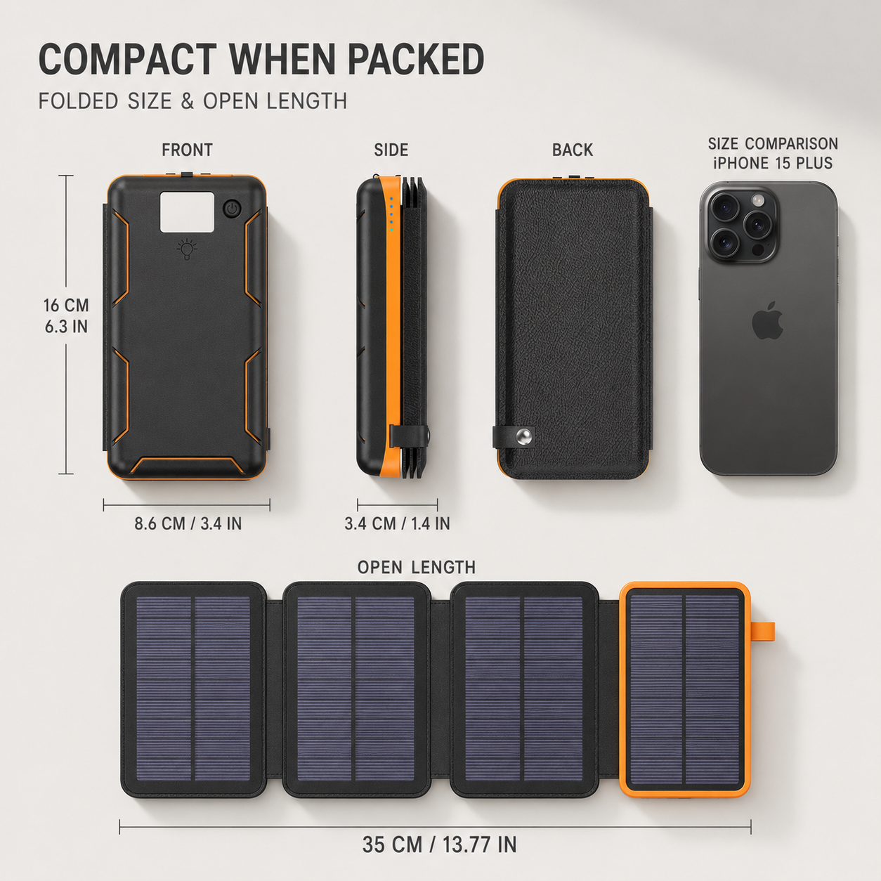 Nordspur | Foldable Solar Panel Power Bank