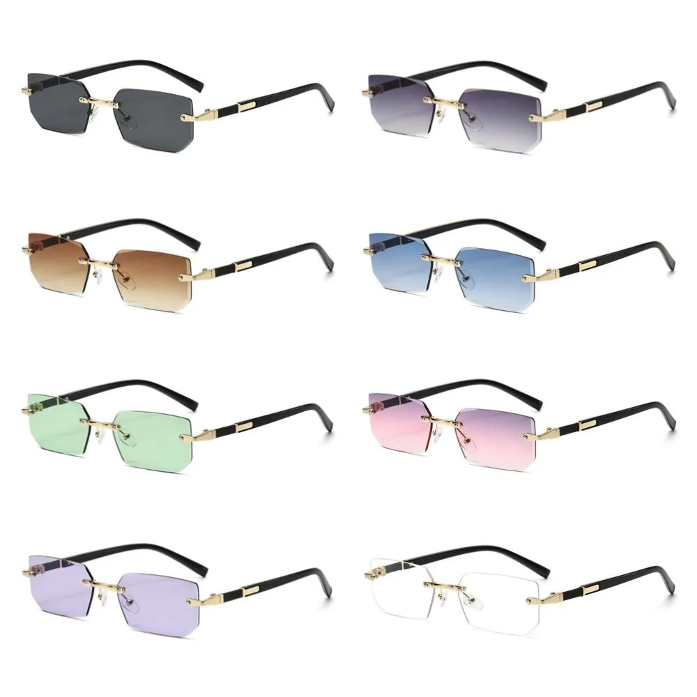 Nordspur | Framlix Rimless Rectangle Frameless Sunglasses