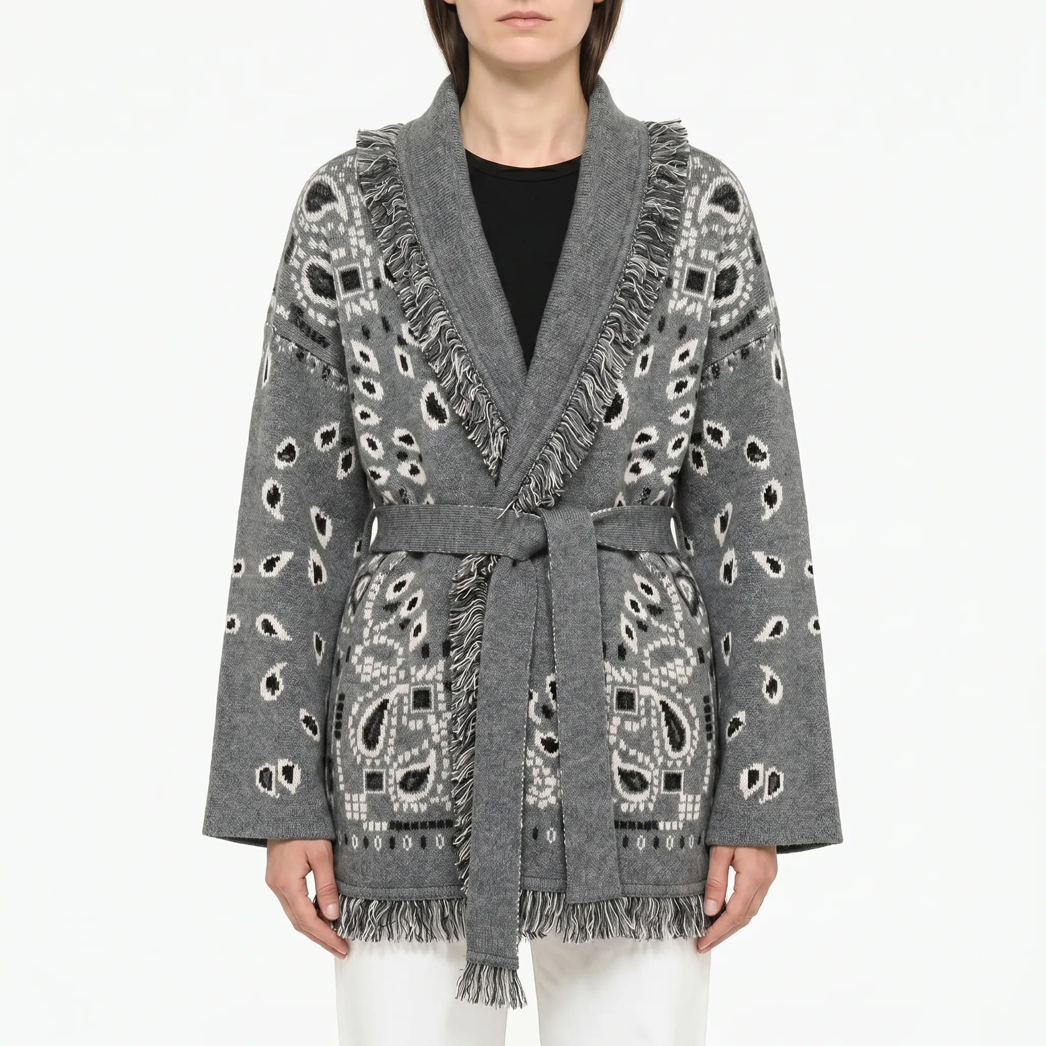 Nordspur | Fringeknit Fringed Knit Cardigan