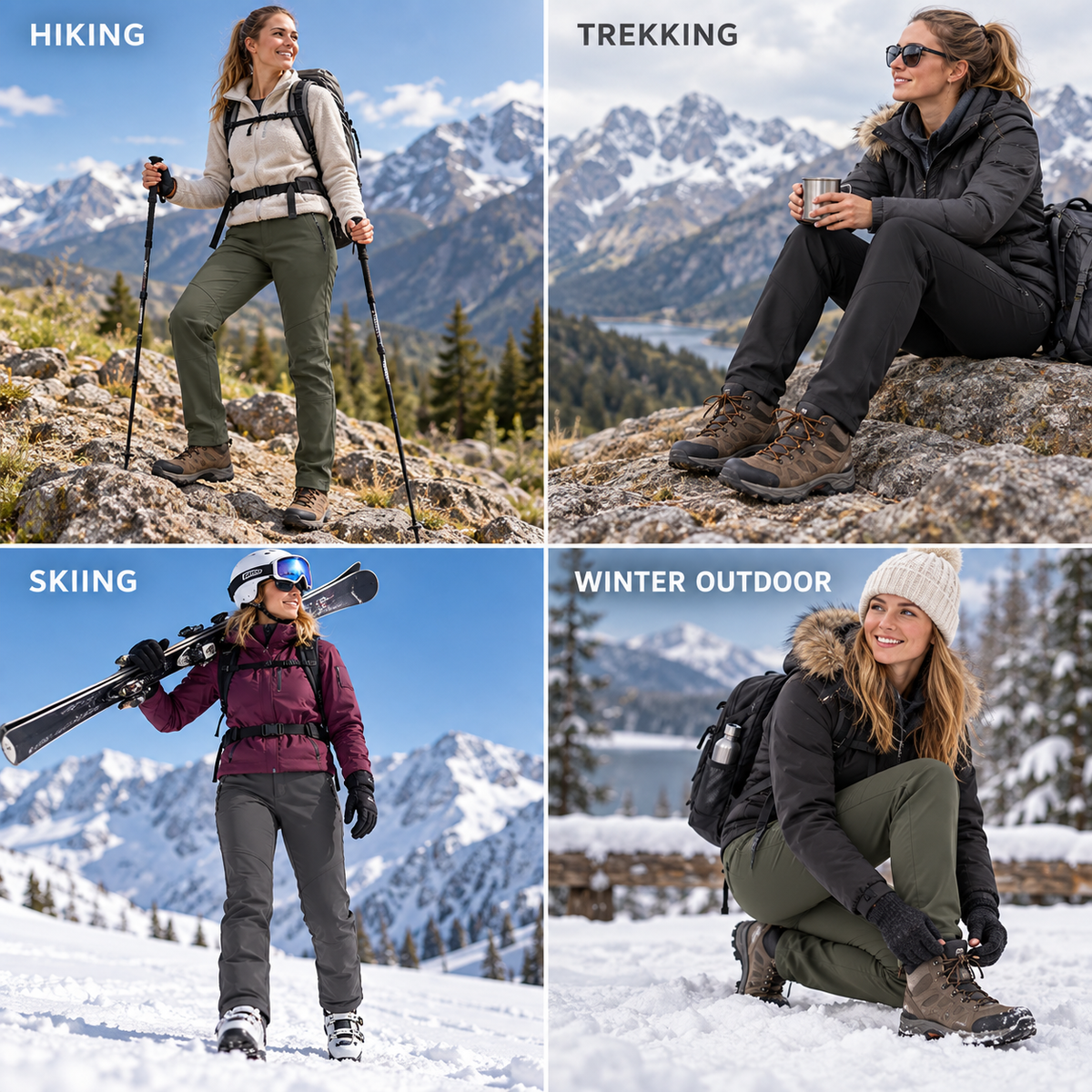 Nordspur | Frostline Slim Fit Fleece-Lined Outdoor Trousers