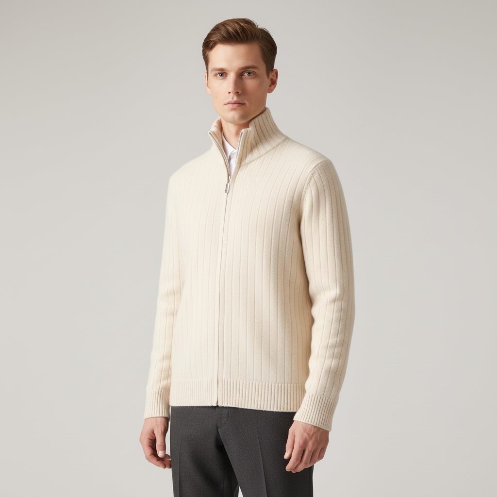 Nordspur | Full Zip Merino Wool Cardigan