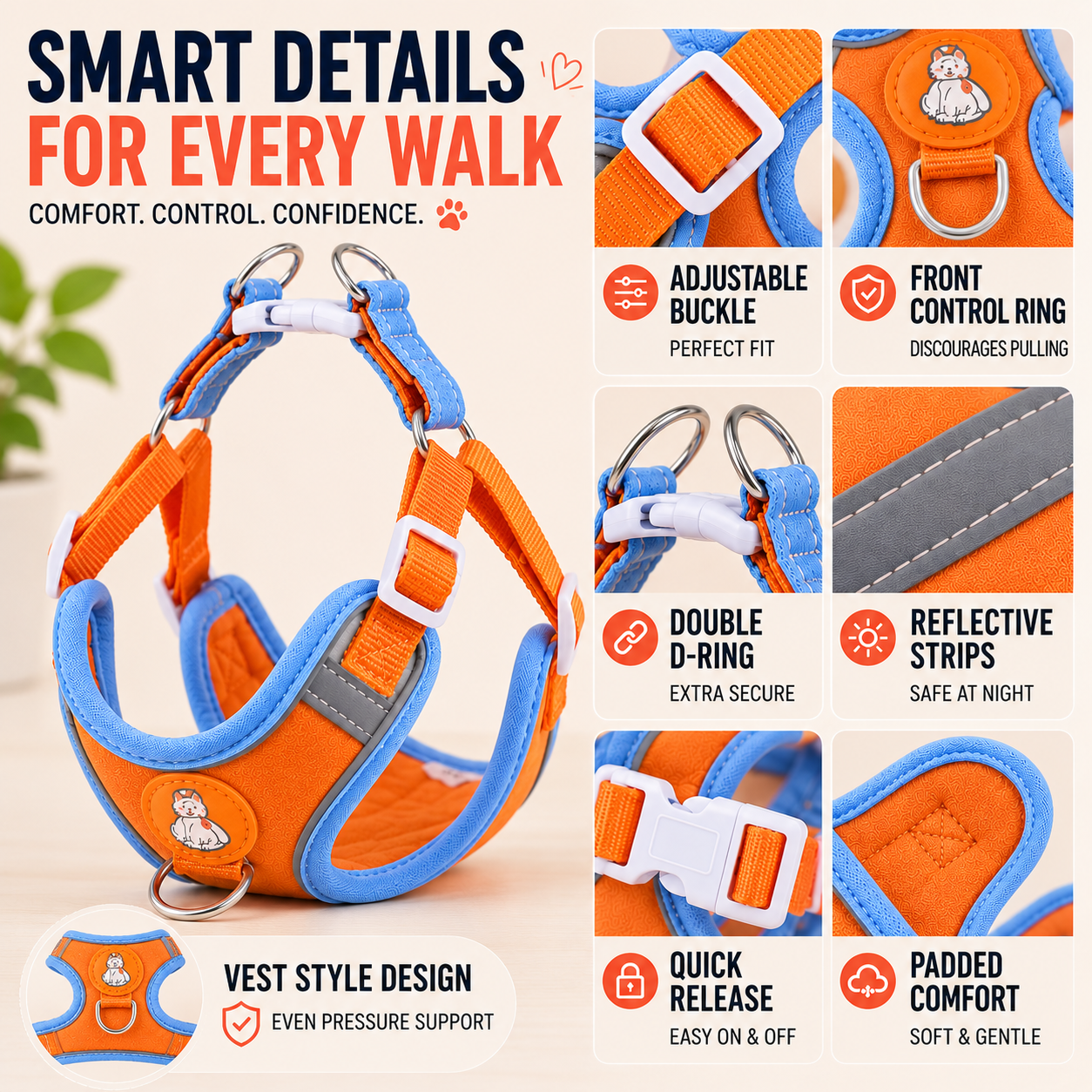 Nordspur | Furloop Adjustable Vest-Style Dog Harness
