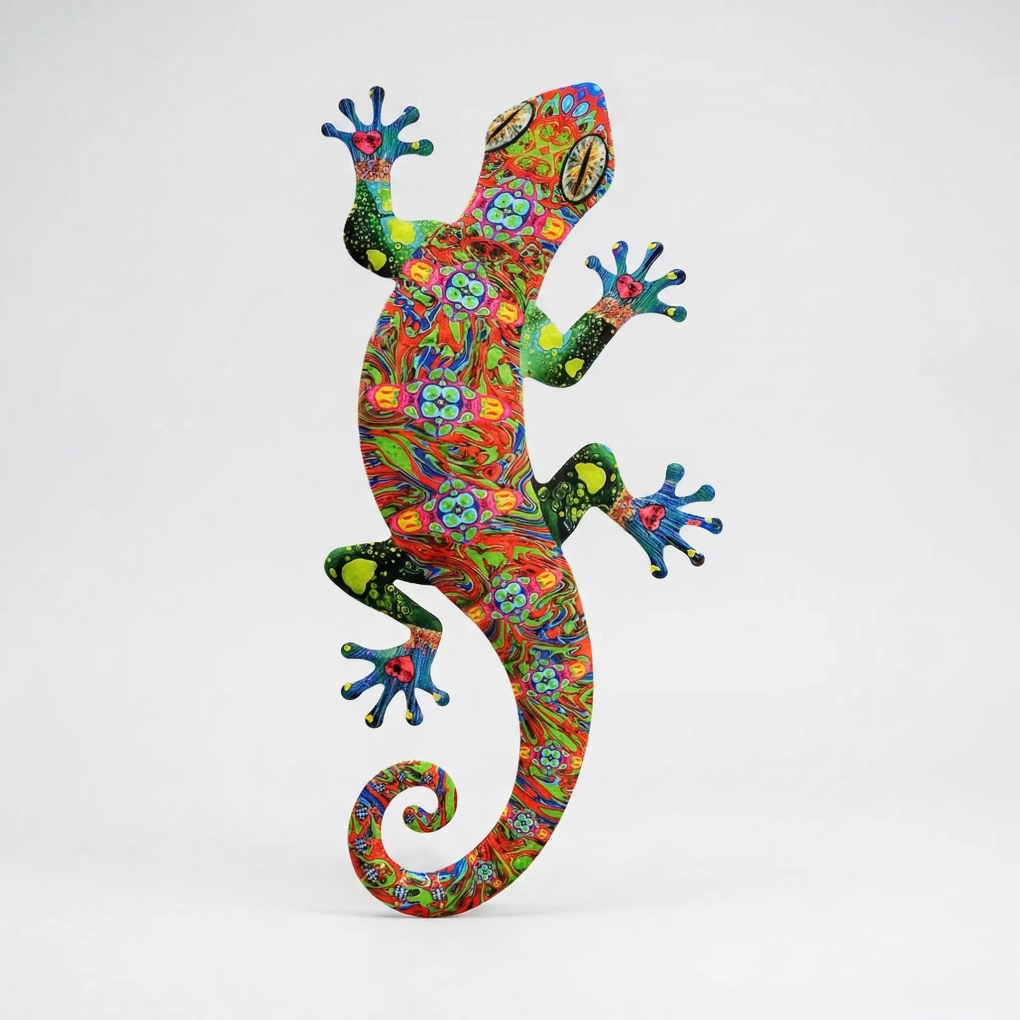 Nordspur | Geckoura Vibrant Painted Gecko Wall Sculpture
