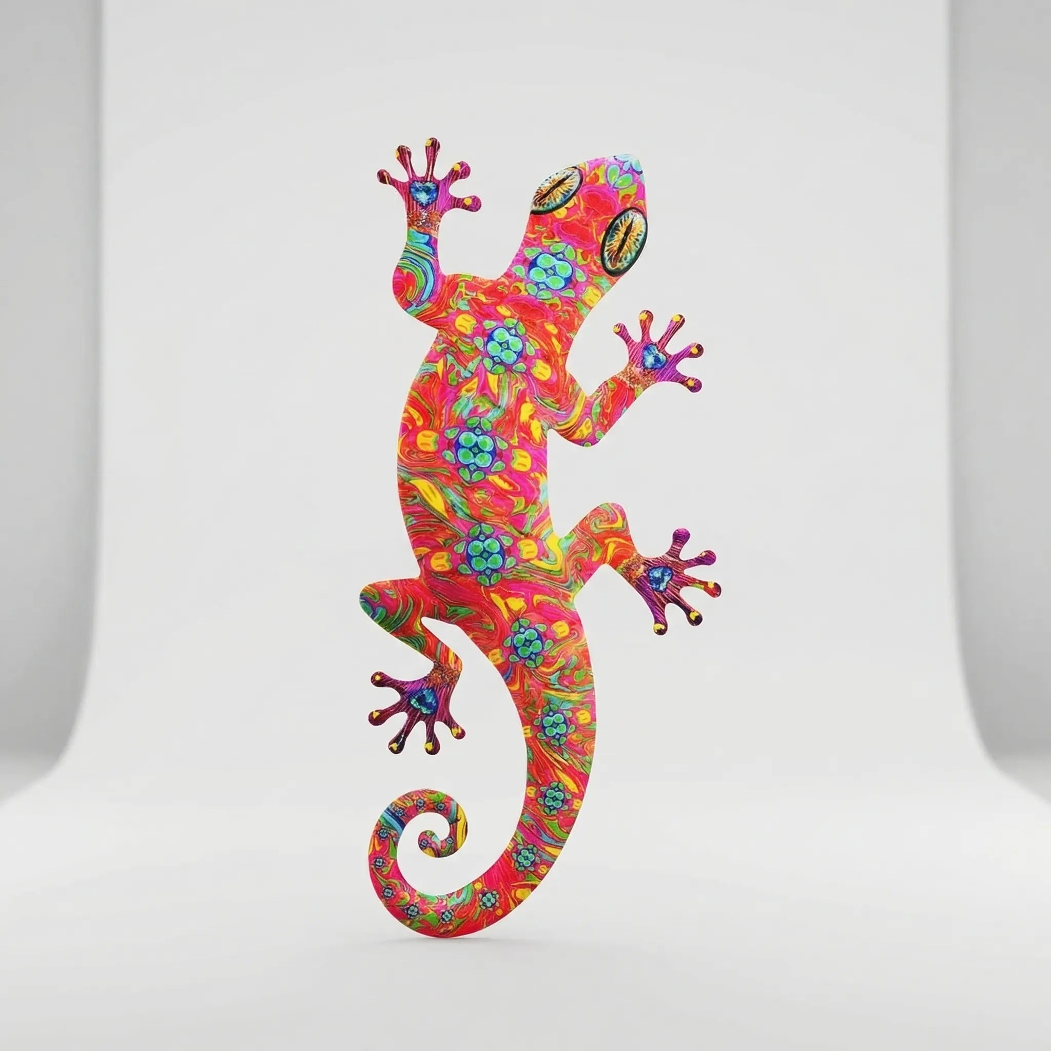 Nordspur | Geckoura Vibrant Painted Gecko Wall Sculpture