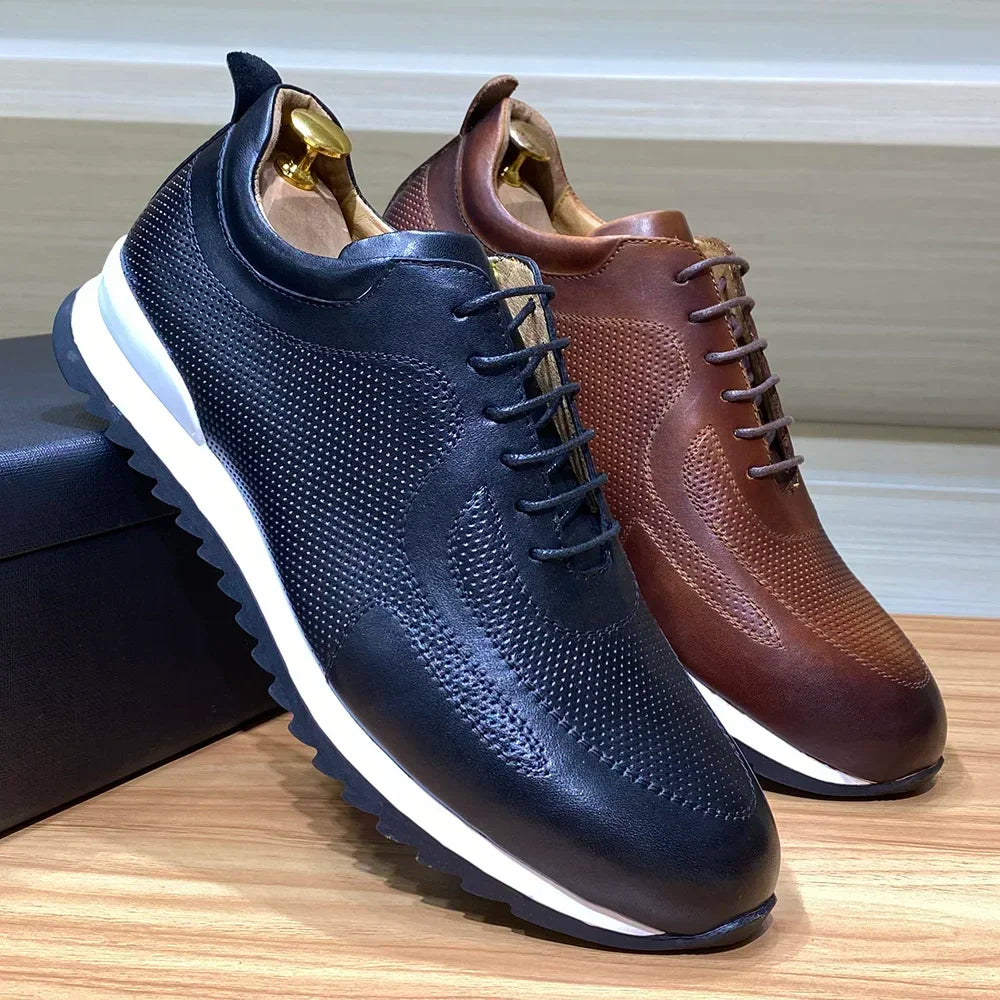 Nordspur | Genuine Leather Lace Up Sneaker
