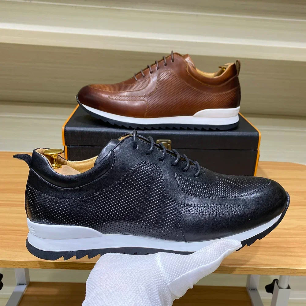 Nordspur | Genuine Leather Lace Up Sneaker