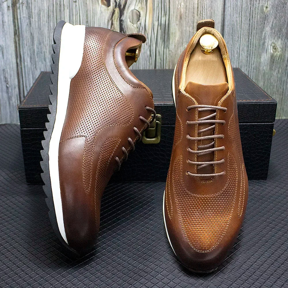 Nordspur | Genuine Leather Lace Up Sneaker