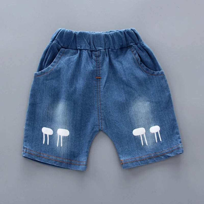 Nordspur | Girafflet Cartoon Print Short-Sleeve Shirt And Shorts Set