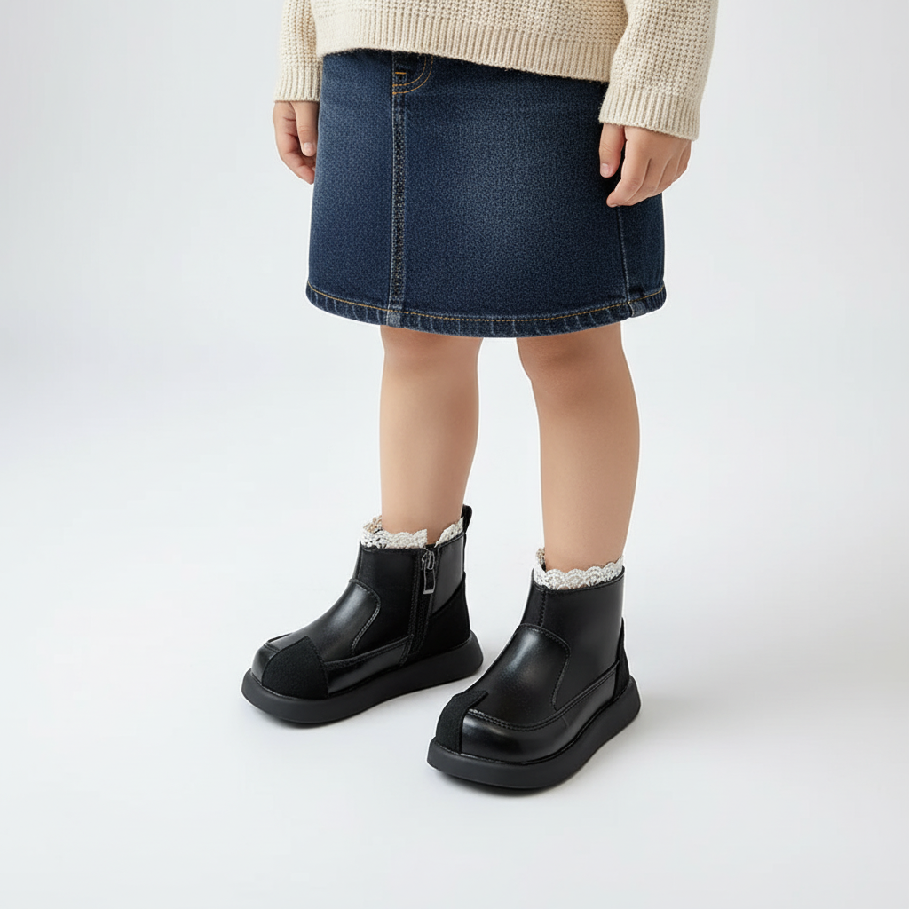 Nordspur | Girls Ankle Lace Trim Boots
