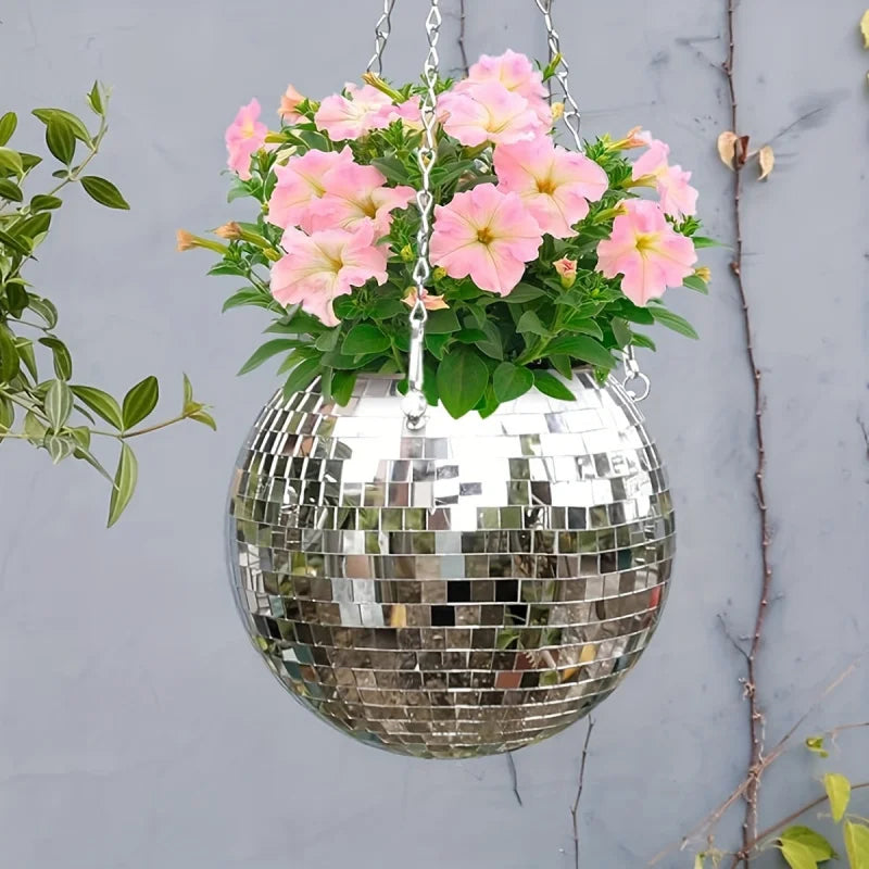Nordspur | GleamSphere Hanging Disco Ball Planter
