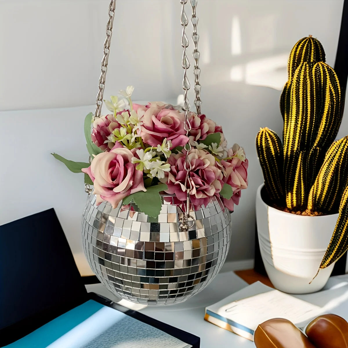 Nordspur | GleamSphere Hanging Disco Ball Planter