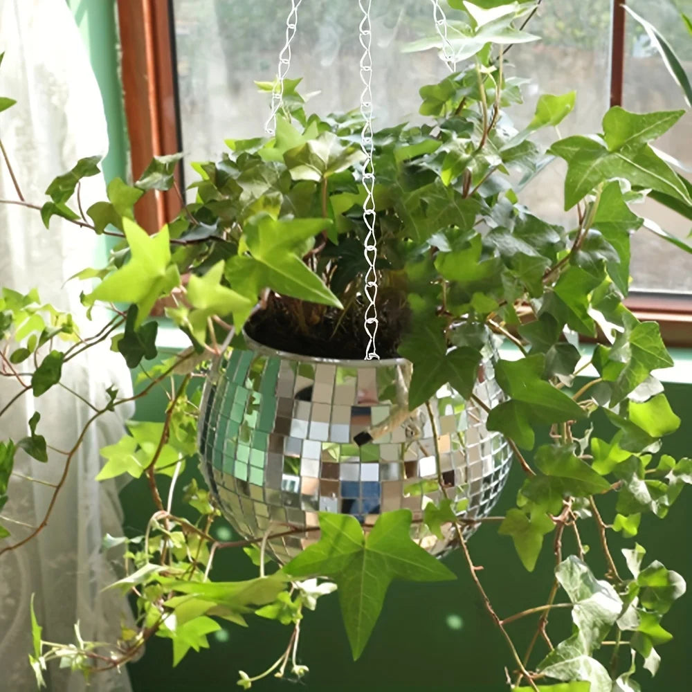 Nordspur | GleamSphere Hanging Disco Ball Planter