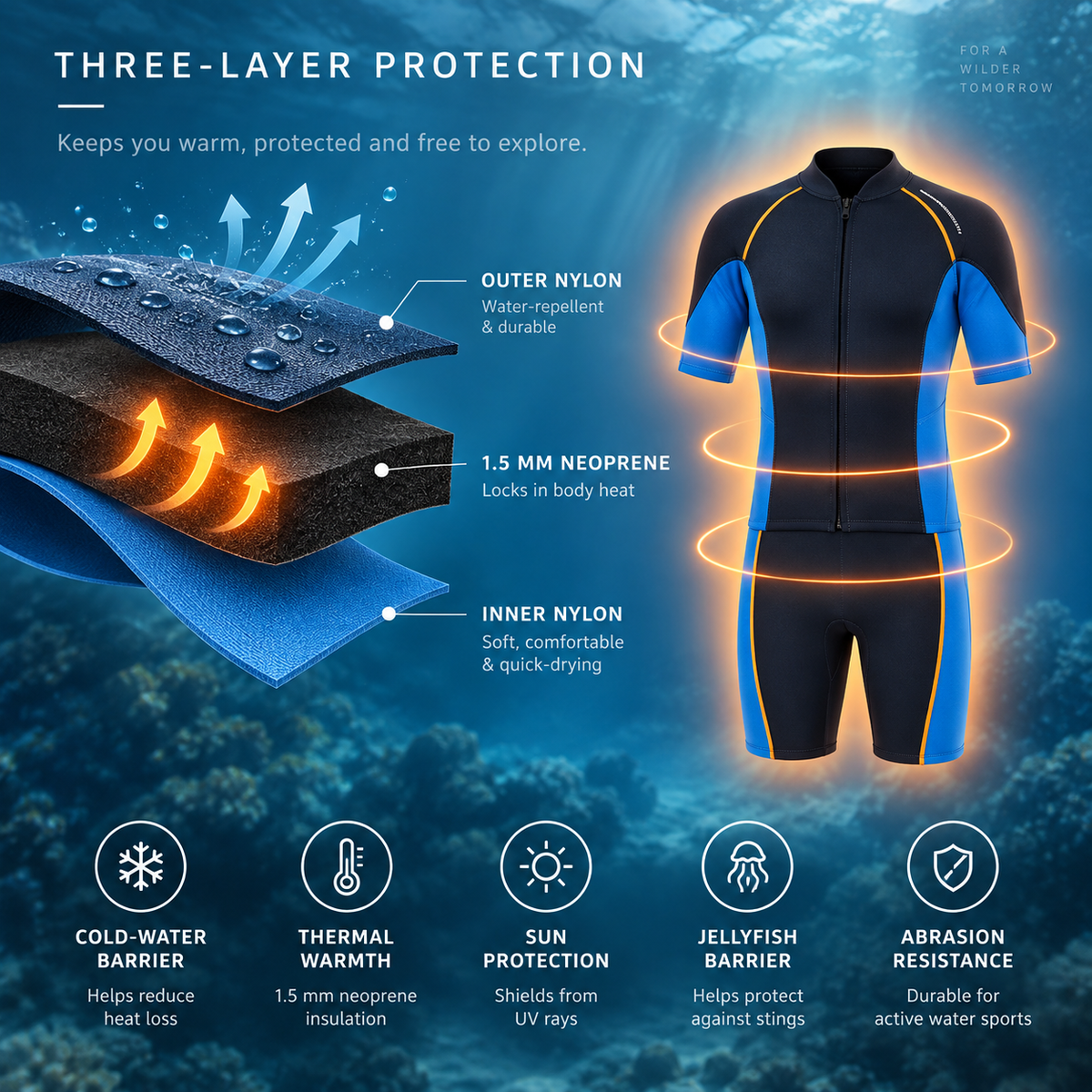 Nordspur | Glidefin Two-Piece Short Wetsuit