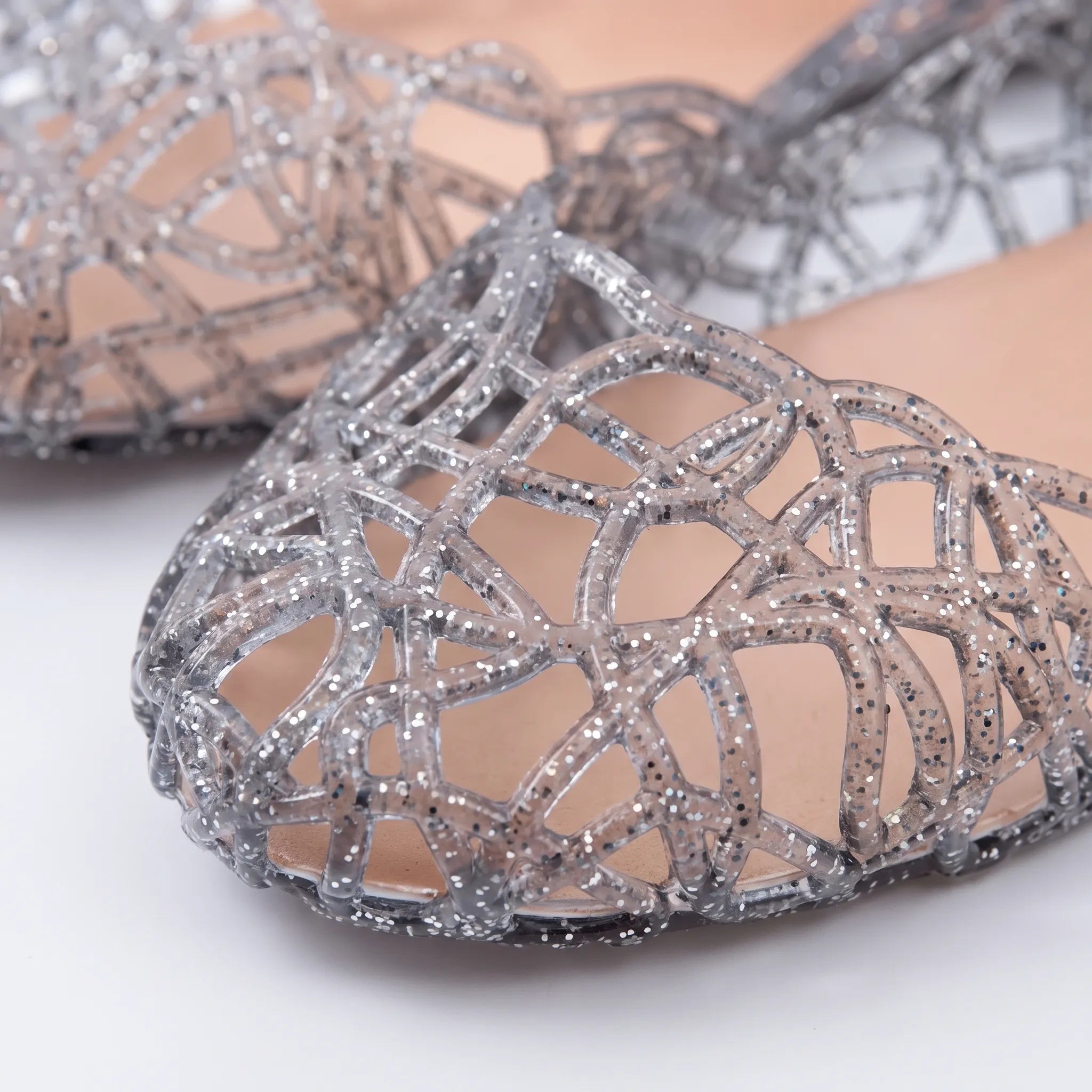 Nordspur | GlimmerSlip Flat Jelly Sandals For Women