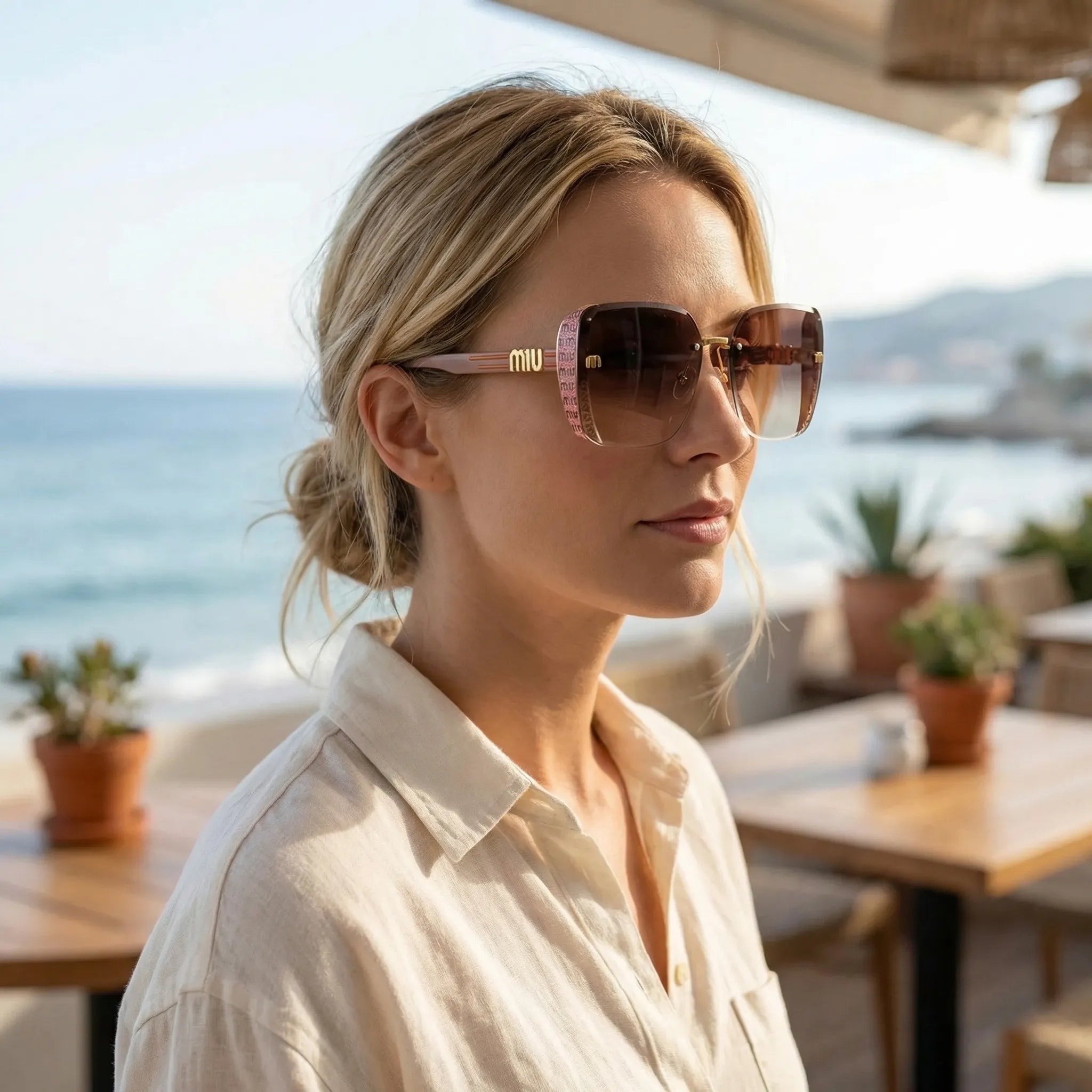 Nordspur | Glintara Rimless Gradient Lens Sunglasses