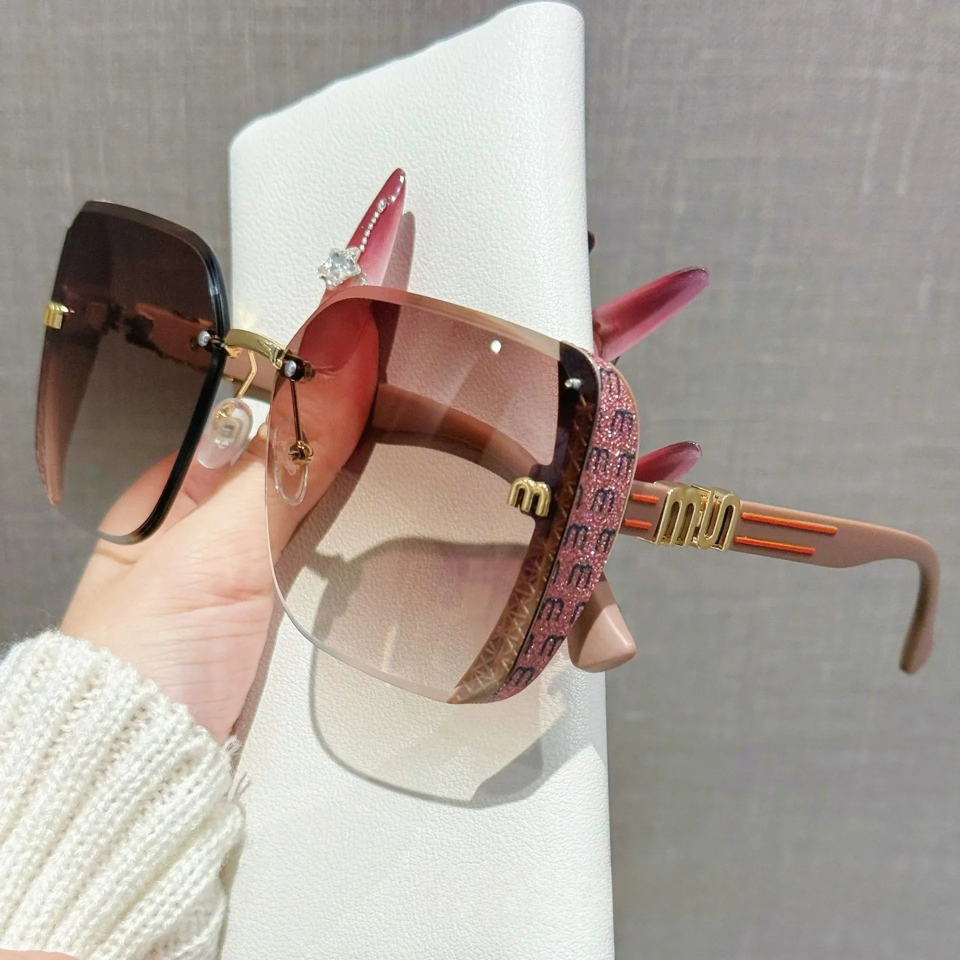 Nordspur | Glintara Rimless Gradient Lens Sunglasses