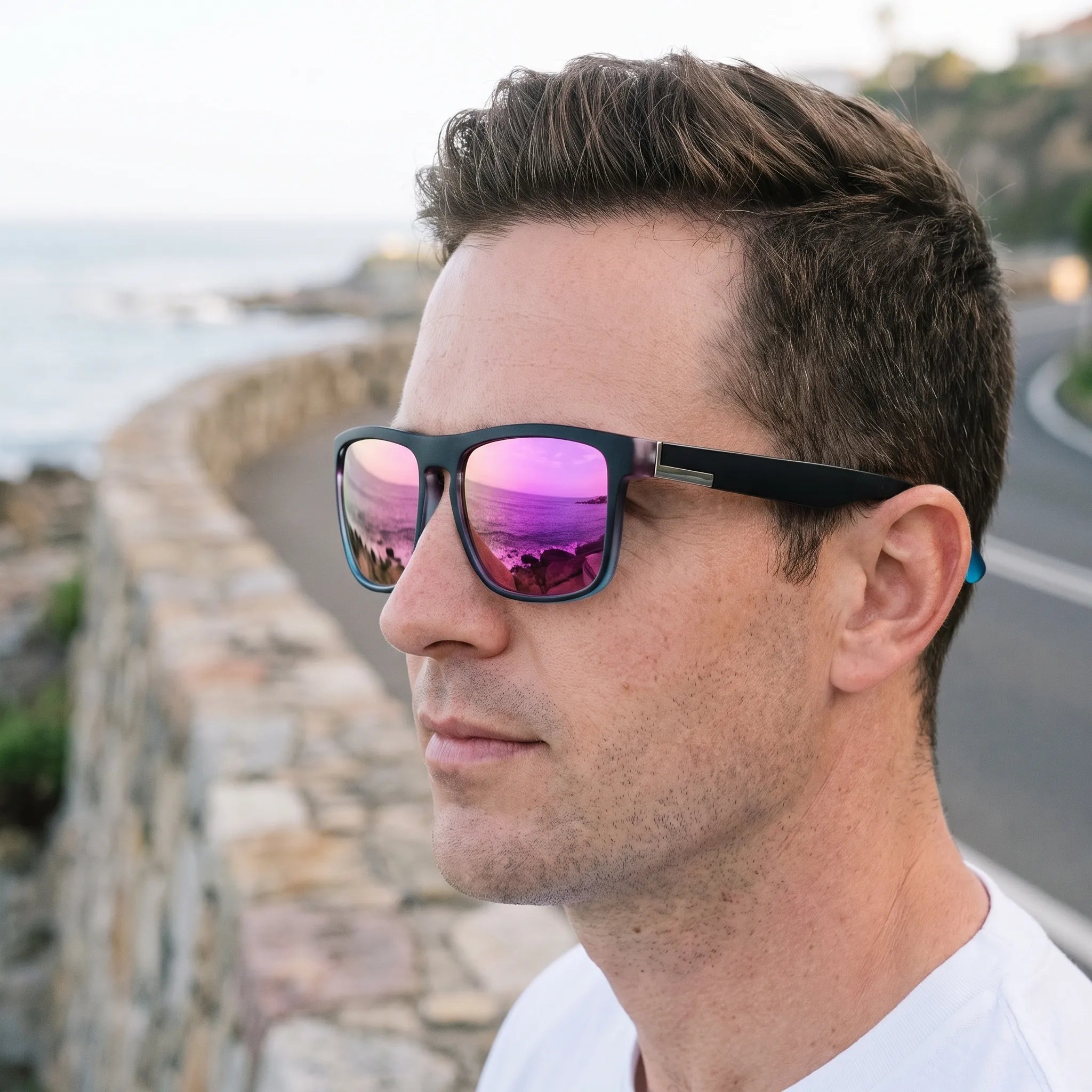 Nordspur | Glintor Classic Square Mirrored Designer Sunglasses
