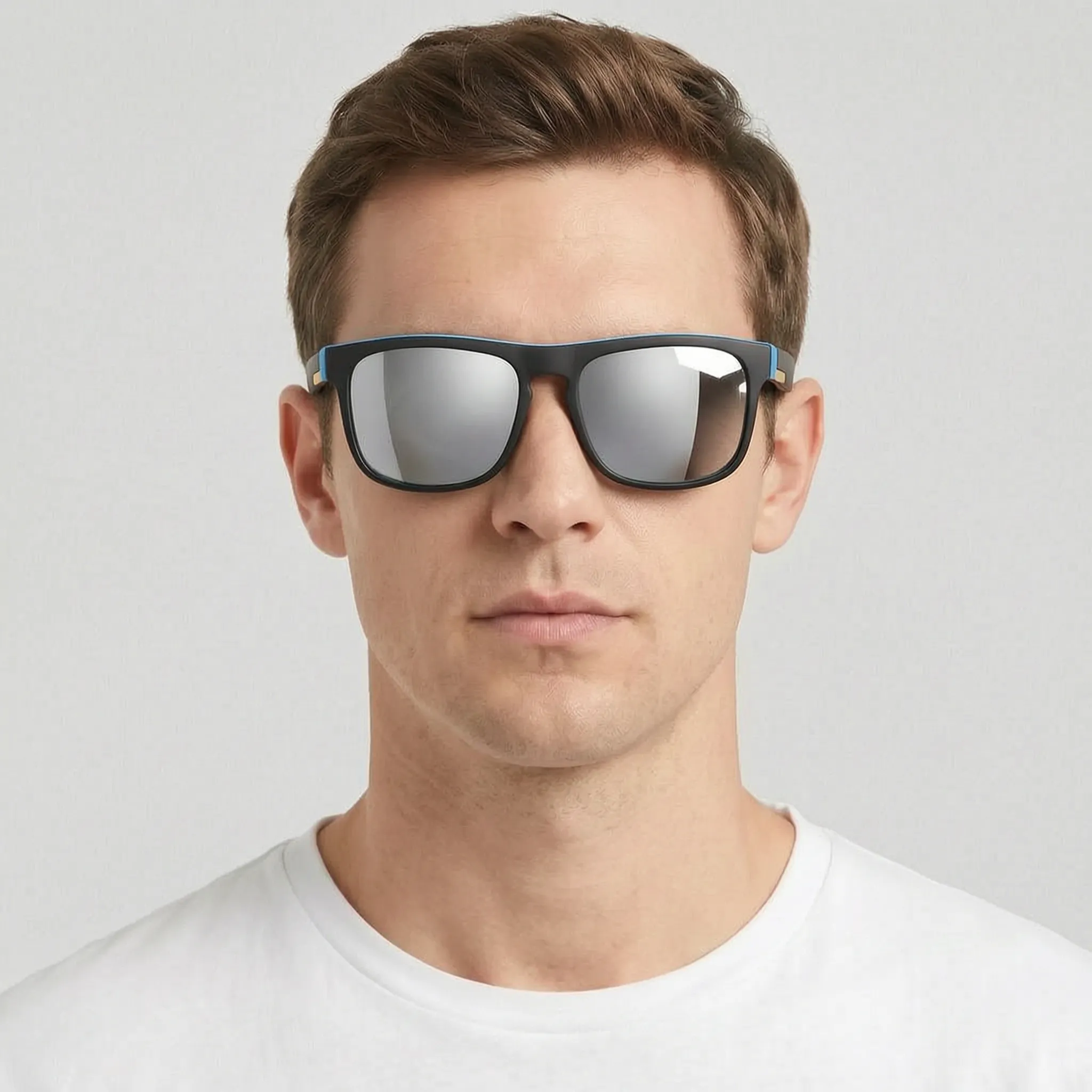 Nordspur | Glintor Classic Square Mirrored Designer Sunglasses