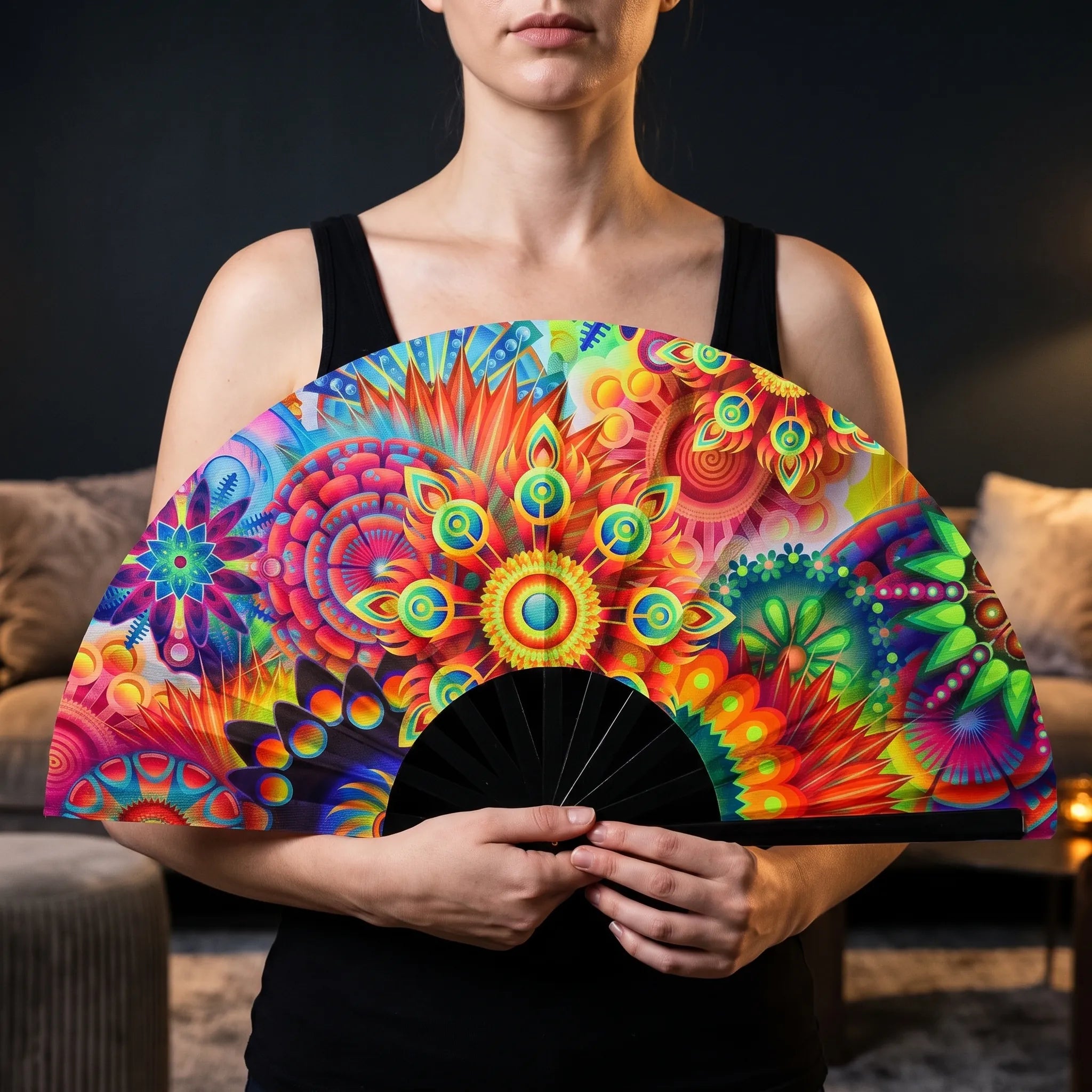 Nordspur | Glofold Fluorescent Mushroom Hand Folding Fan