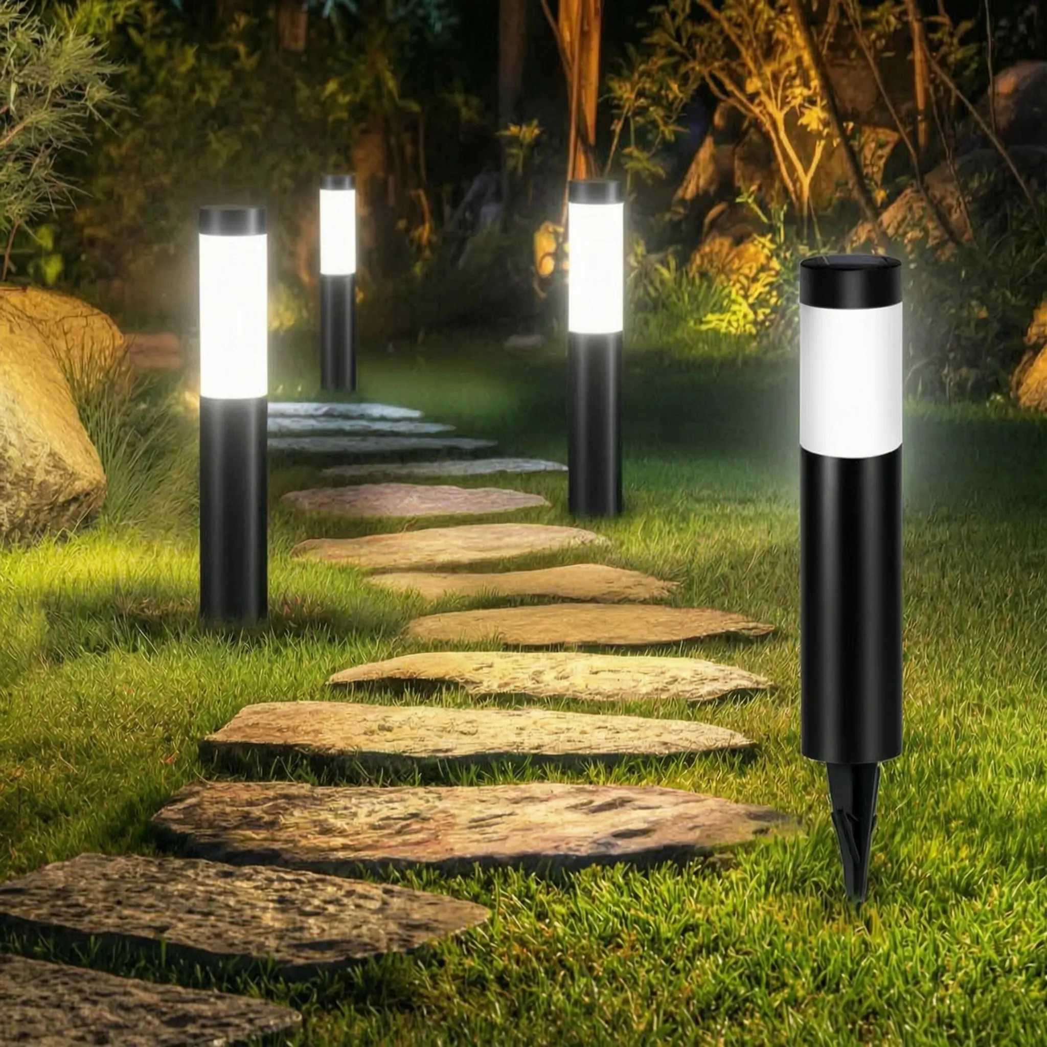 Nordspur | GlowBollard Cylindrical Solar Pathway Lights