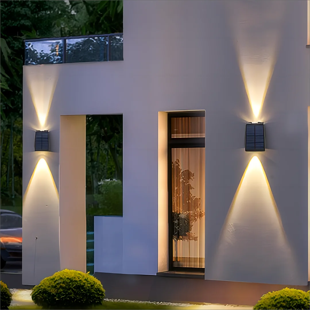Nordspur | Glowesca Solar-Powered Outdoor Up-Down Wall Light