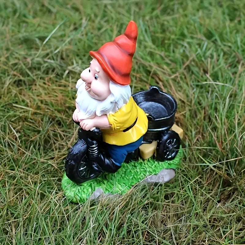 Nordspur | Gnomecycle Gnome Tricycle Outdoor Garden Statue