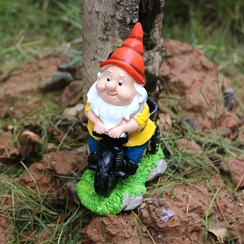 Nordspur | Gnomecycle Gnome Tricycle Outdoor Garden Statue