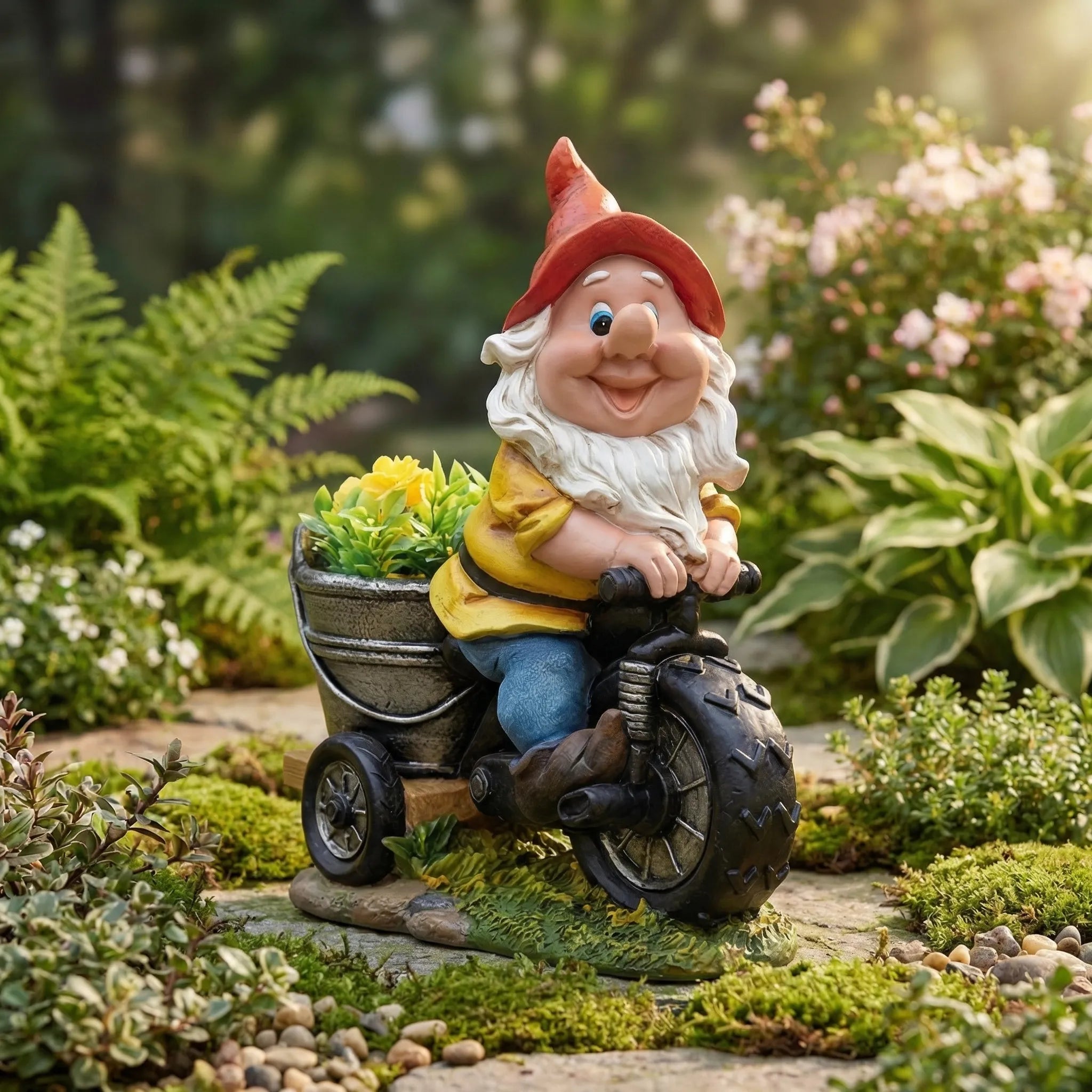 Nordspur | Gnomecycle Gnome Tricycle Outdoor Garden Statue