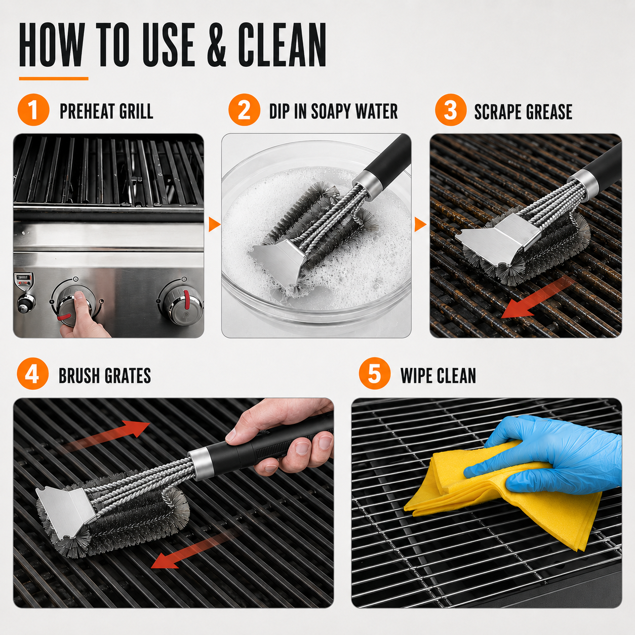 Nordspur | Grilloq Outdoor Barbecue Cleaning Brush