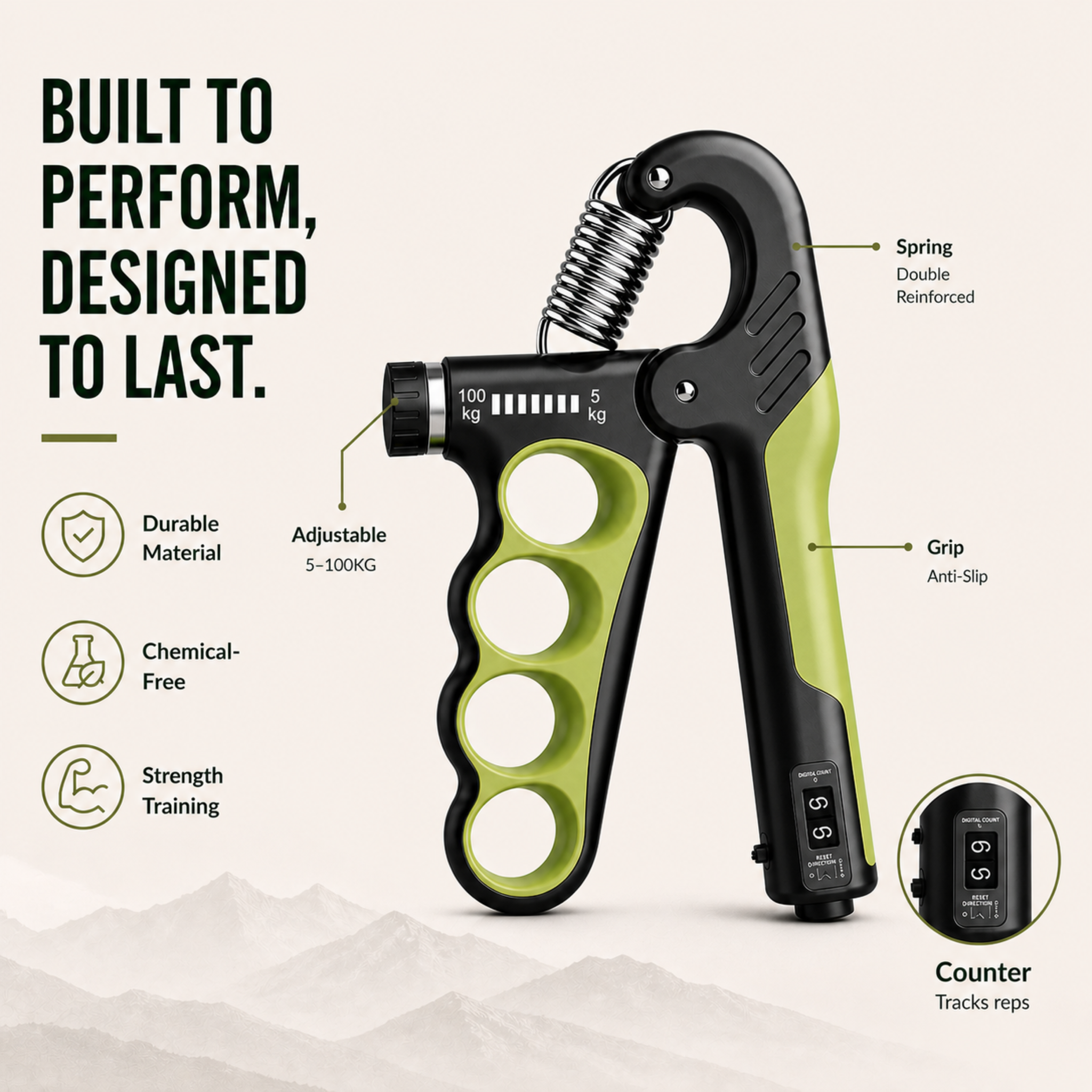Nordspur | Grippora Adjustable Metal Hand Gripper