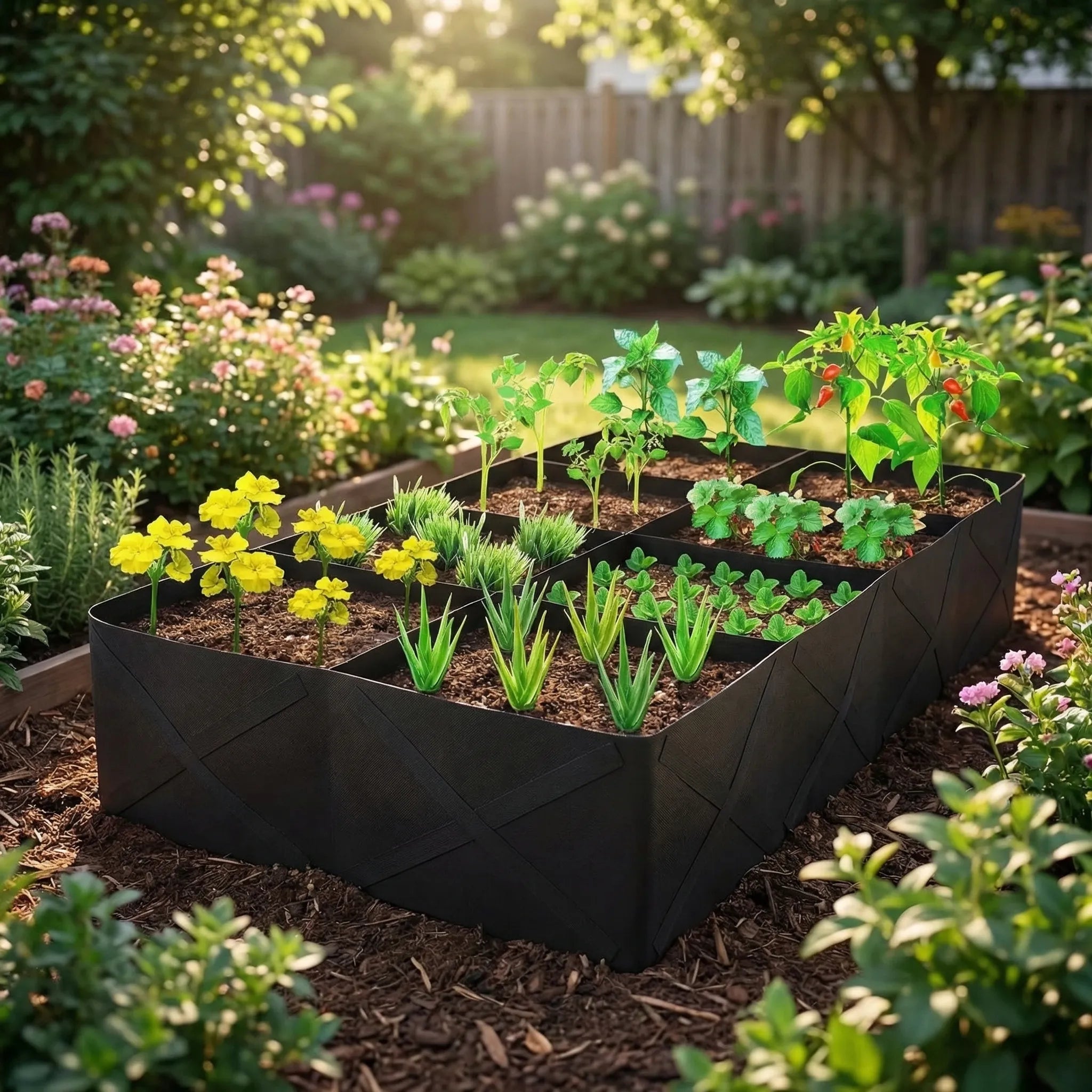 Nordspur | Growdivide Rectangular Multi-Grid Raised Planting Bed