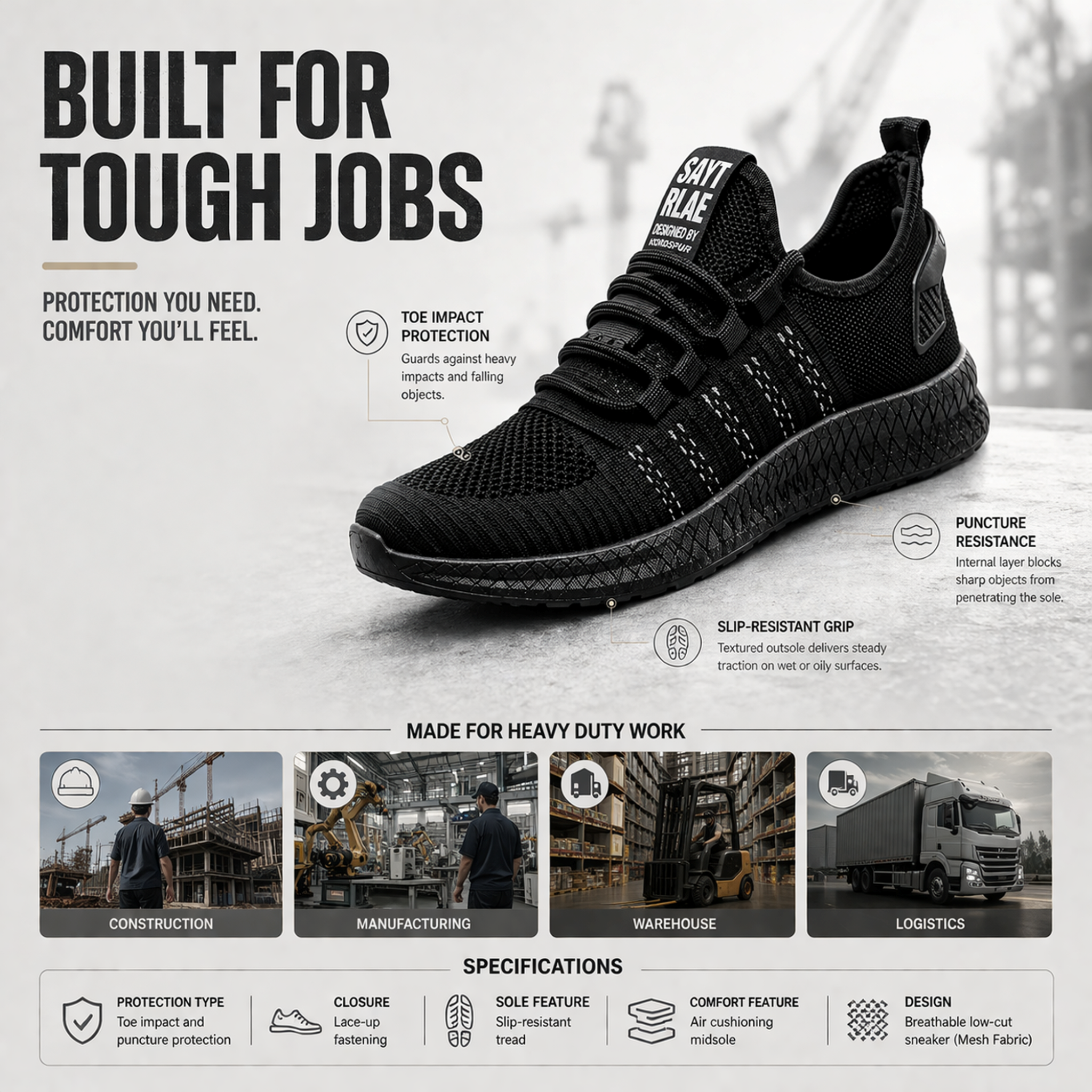 Nordspur | Guardique Lightweight Protective Sneaker