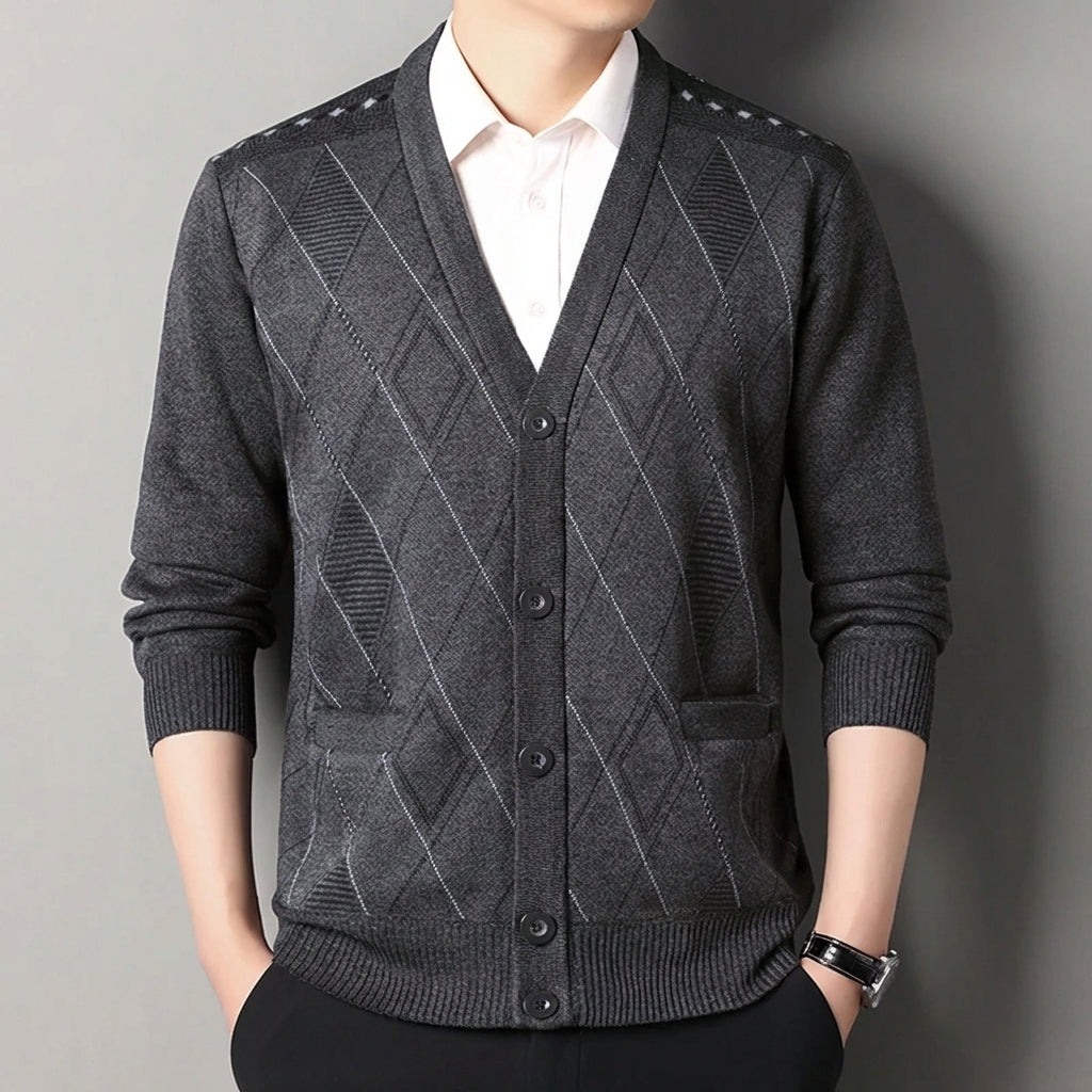 Nordspur | Harrowell Button Front V Neck Cardigan