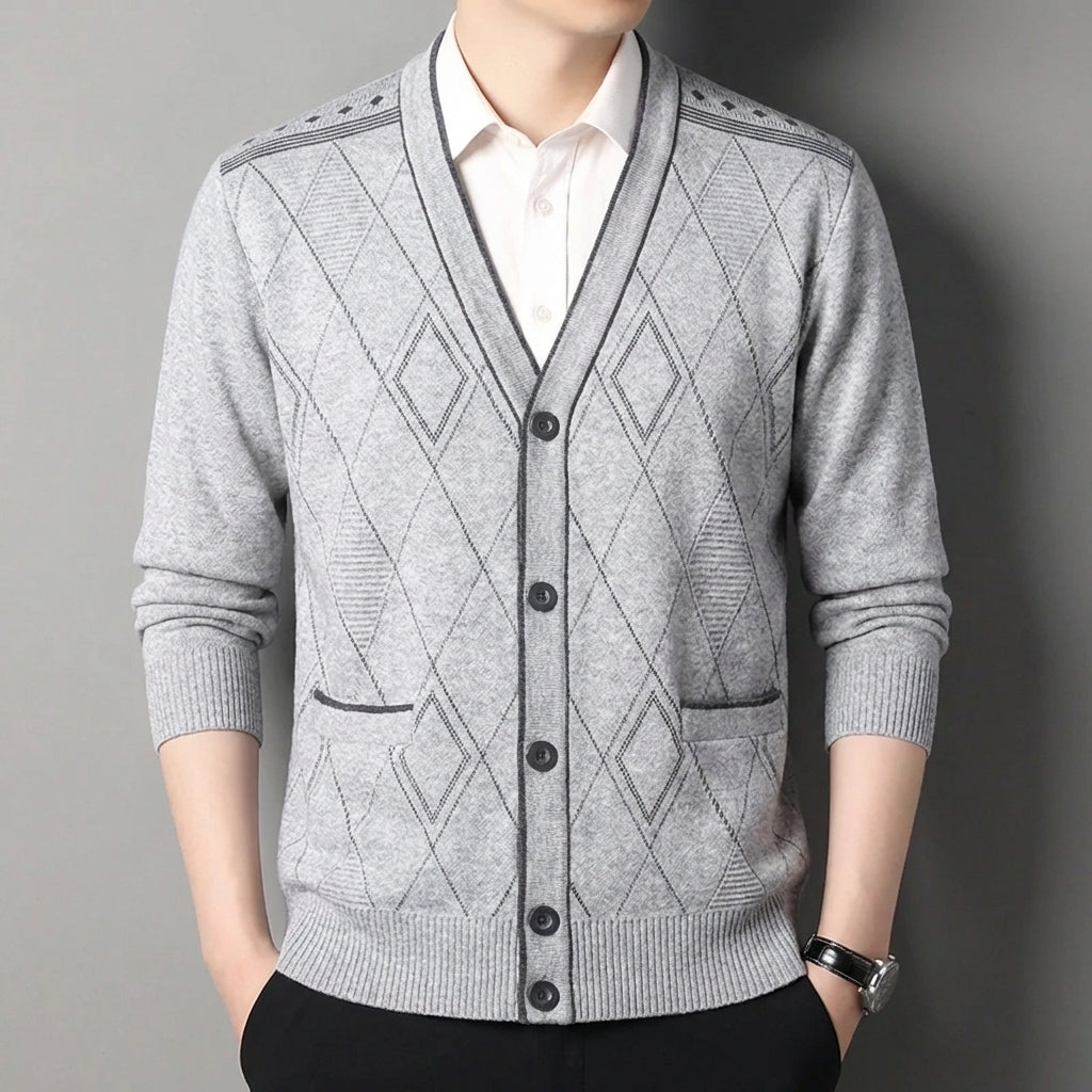 Nordspur | Harrowell Button Front V Neck Cardigan