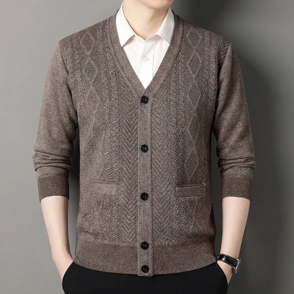 Nordspur | Harrowell Button Front V Neck Cardigan