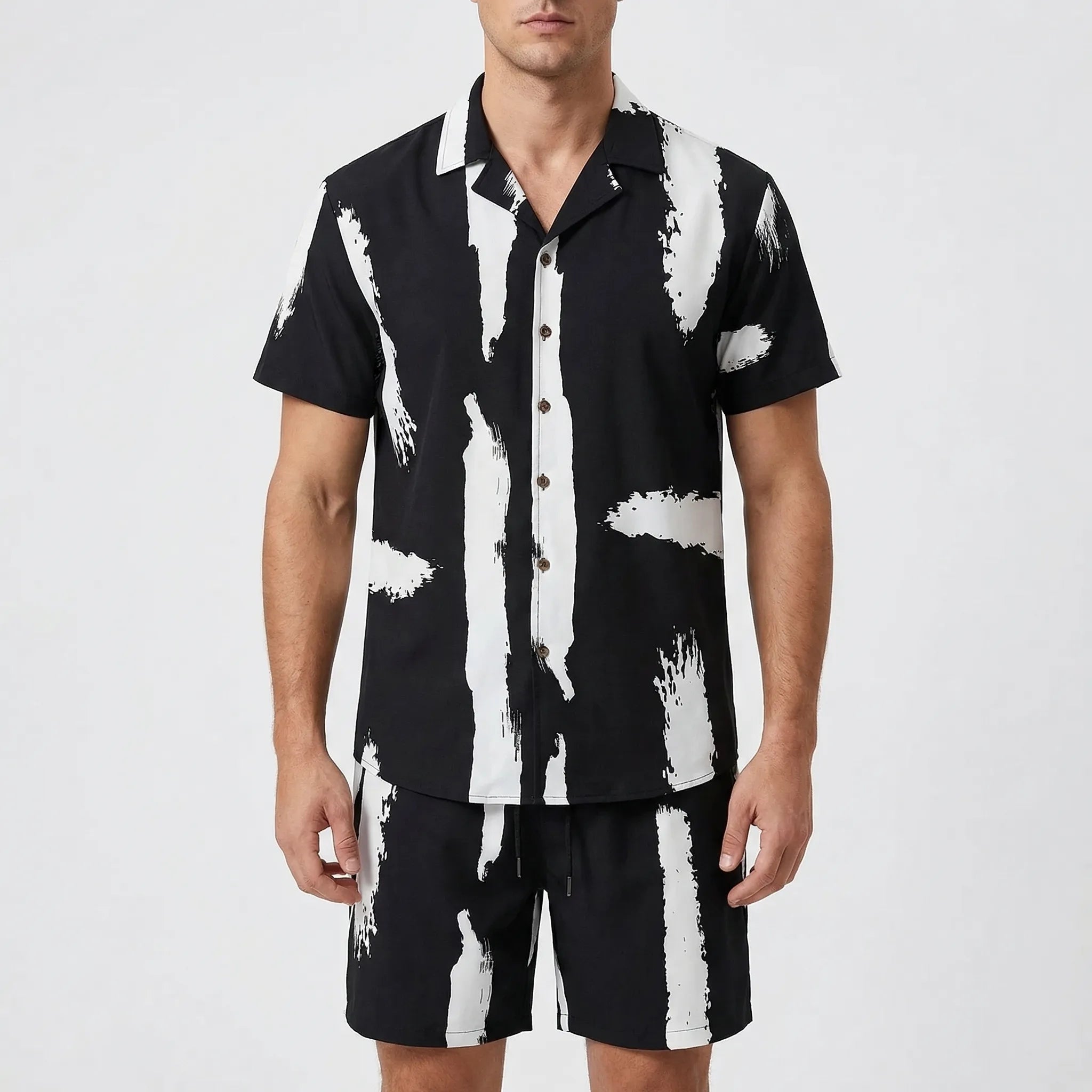 Nordspur | Havano Printed Short Sleeve Shirt And Shorts Set