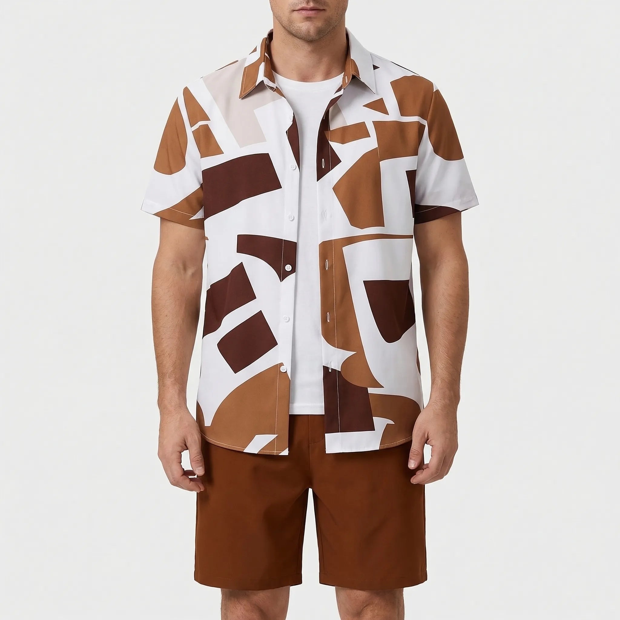 Nordspur | Havano Printed Short Sleeve Shirt And Shorts Set